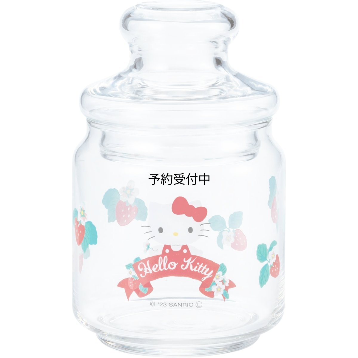 画像1: サンアート サンリオ （ＳＡＮＲＩＯ） ハローキティ ガラス キャニスター キティ 保存容器 約５００ｍｌ 雑貨 サンリオ グッズ ギフト プレゼント 日本製 ＳＡＮ４２１８?１ (1)