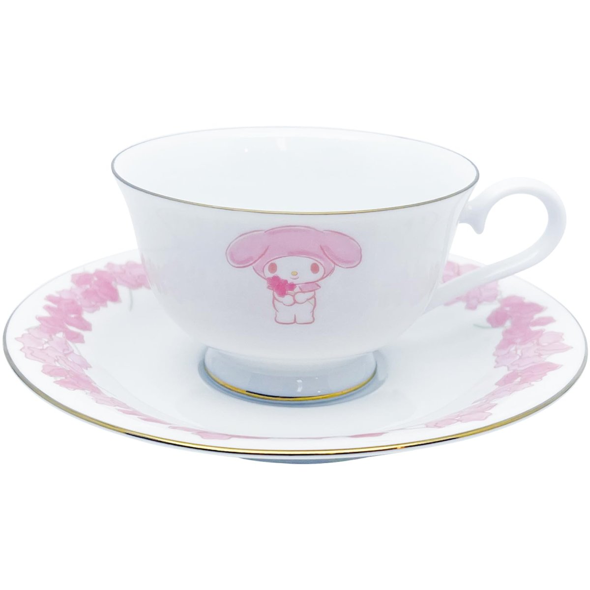 画像1: サンアート サンリオ （ＳＡＮＲＩＯ） カップ ソーサー マイメロディー カップ＆ソーサー マイメロ 約１９５ｍｌ 雑貨 サンリオ グッズ ギフト プレゼント 日本製 ＳＡＮ４２１９?２ (1)