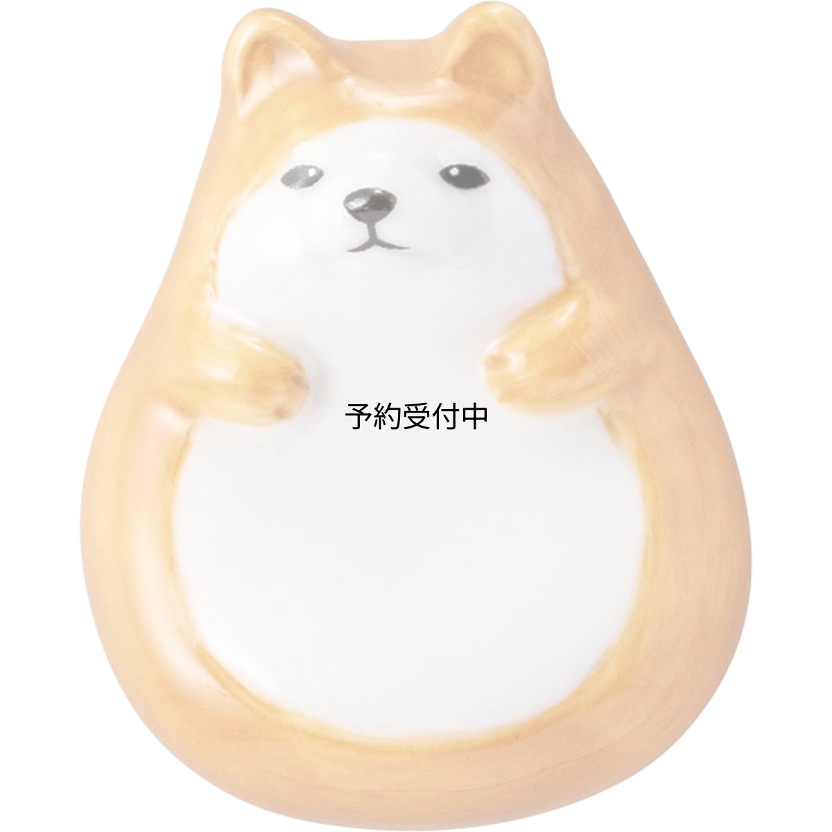 画像1: かわいい食器 「 おなかぽってりアニマル 」 イヌさんの 箸置き 約３×４ｃｍ 動物 雑貨 犬 グッズ 人間用 食器 茶色 ｓａｎ４２４３?３ (1)