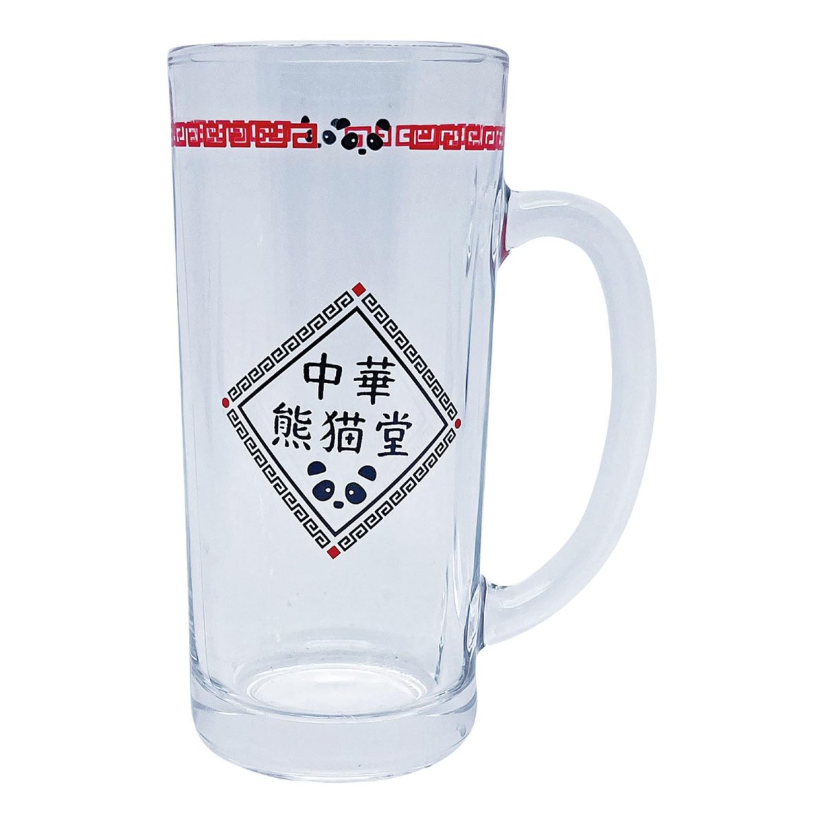 画像1: サンアート かわいい食器 「 中華熊猫堂 」 ビアジョッキ ビールグラス 約３３０ｍｌ 雑貨 パンダ グッズ 食器 日本製 ＳＡＮ４２６１ (1)