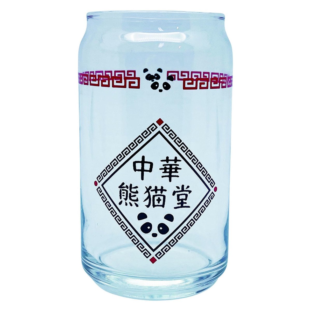 画像1: サンアート かわいい食器 「 中華熊猫堂 」 缶型グラス 約３６０ｍｌ 雑貨 パンダ グッズ 食器 日本製 ＳＡＮ４２６２ (1)
