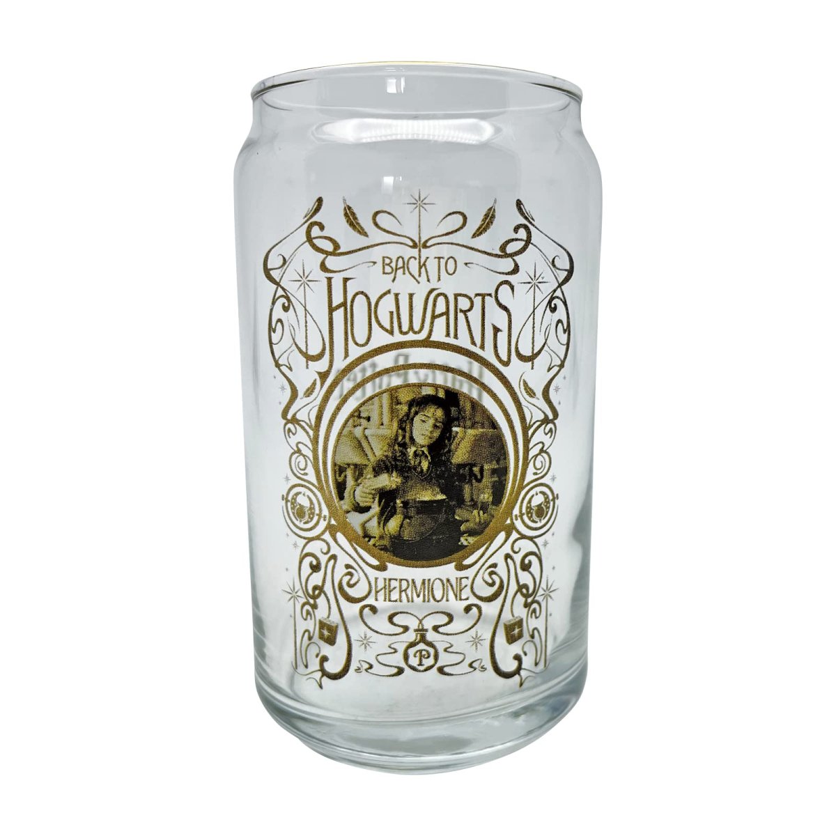 画像1: 「 ハリー・ポッター 」 缶型グラス ハーマイオニー ホグワーツ グリフィンドール 約３６０ｍｌ 雑貨 ハリーポッター グッズ 映画 日本製 ＳＡＮ４２６７ (1)