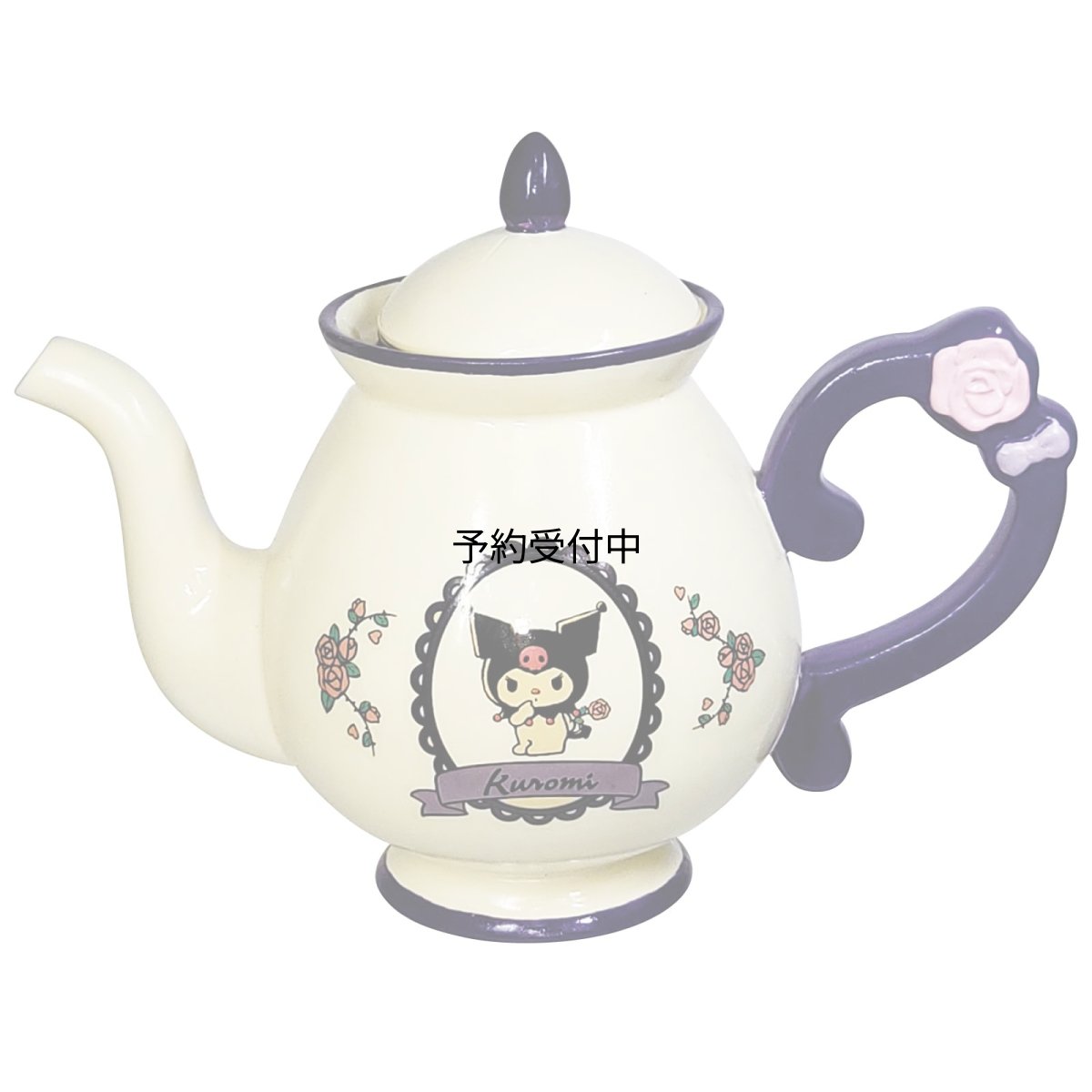 画像1: サンリオ （ＳＡＮＲＩＯ） クロミ ティーポット 約６００ｍｌ フラワー レトロ サンリオ グッズ 食器 ＳＡＮ４３５５ (1)