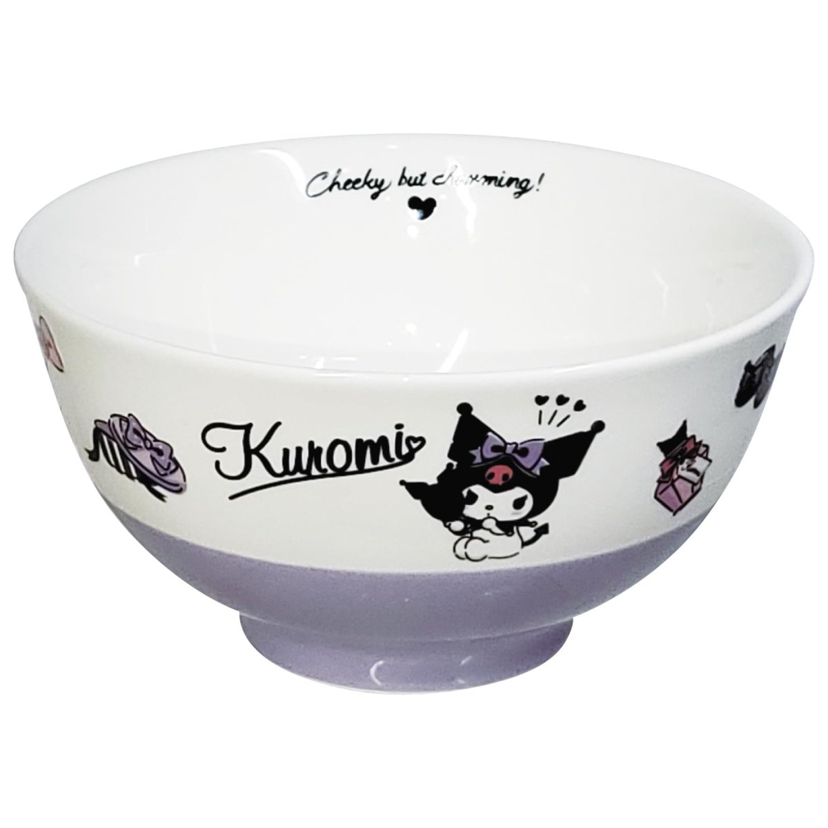 画像1: サンリオ （ＳＡＮＲＩＯ） クロミ 茶碗 オシャレコモノ パープル サンリオ グッズ 食器 (1)