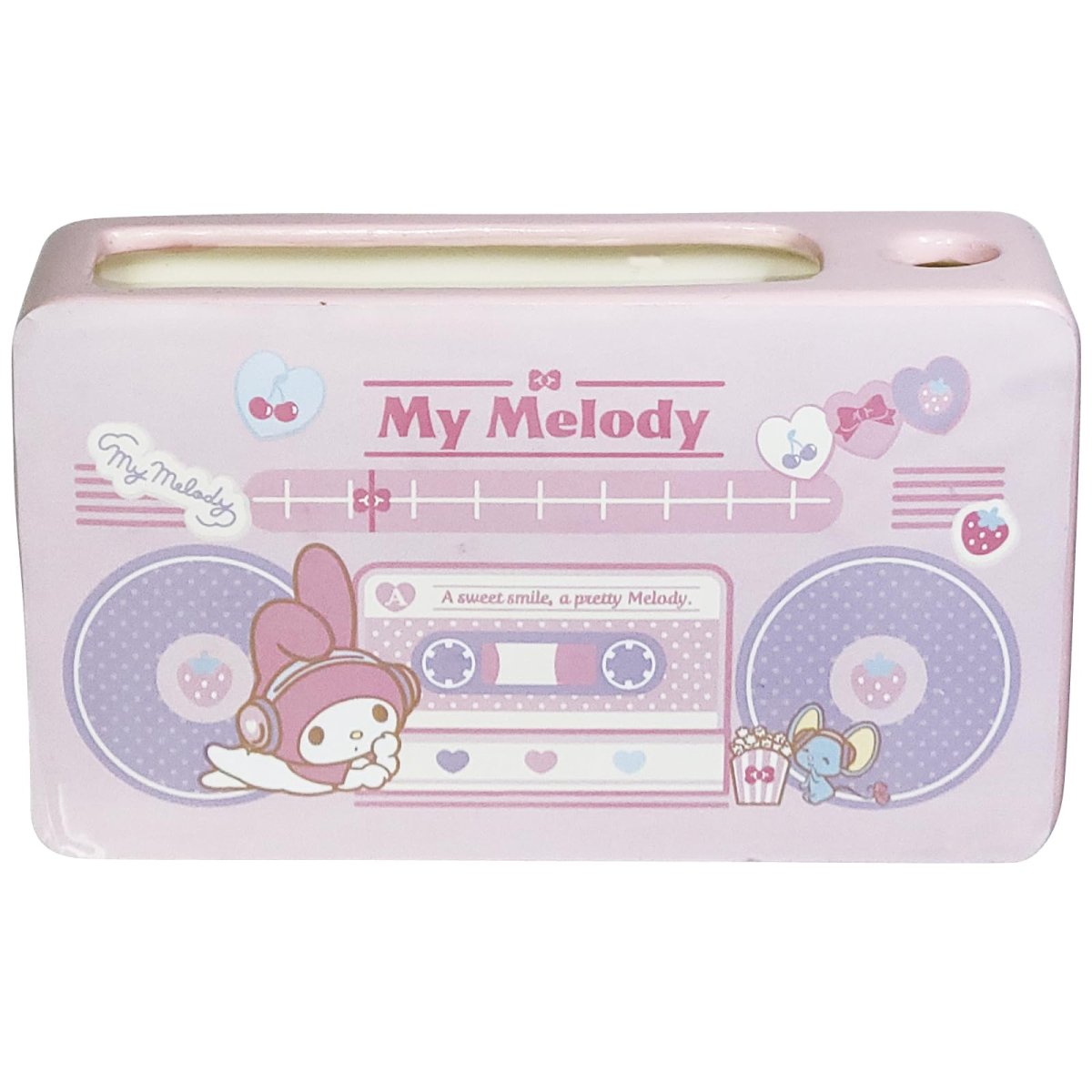 画像1: サンリオ （ＳＡＮＲＩＯ） マイメロディ メモ ＆ ペンスタンド レトロ家電 サンリオ グッズ 雑貨 ＳＡＮ４３７０?２ (1)