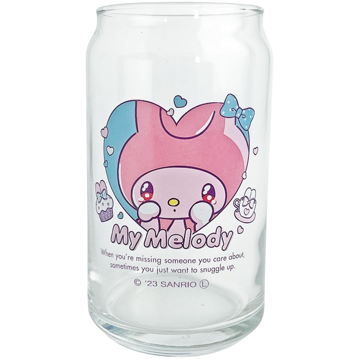 画像1: サンリオ （ＳＡＮＲＩＯ） マイメロディ 缶型 グラス 甘えんぼナミダ マイメロ サンリオ グッズ ガラス 食器 (1)