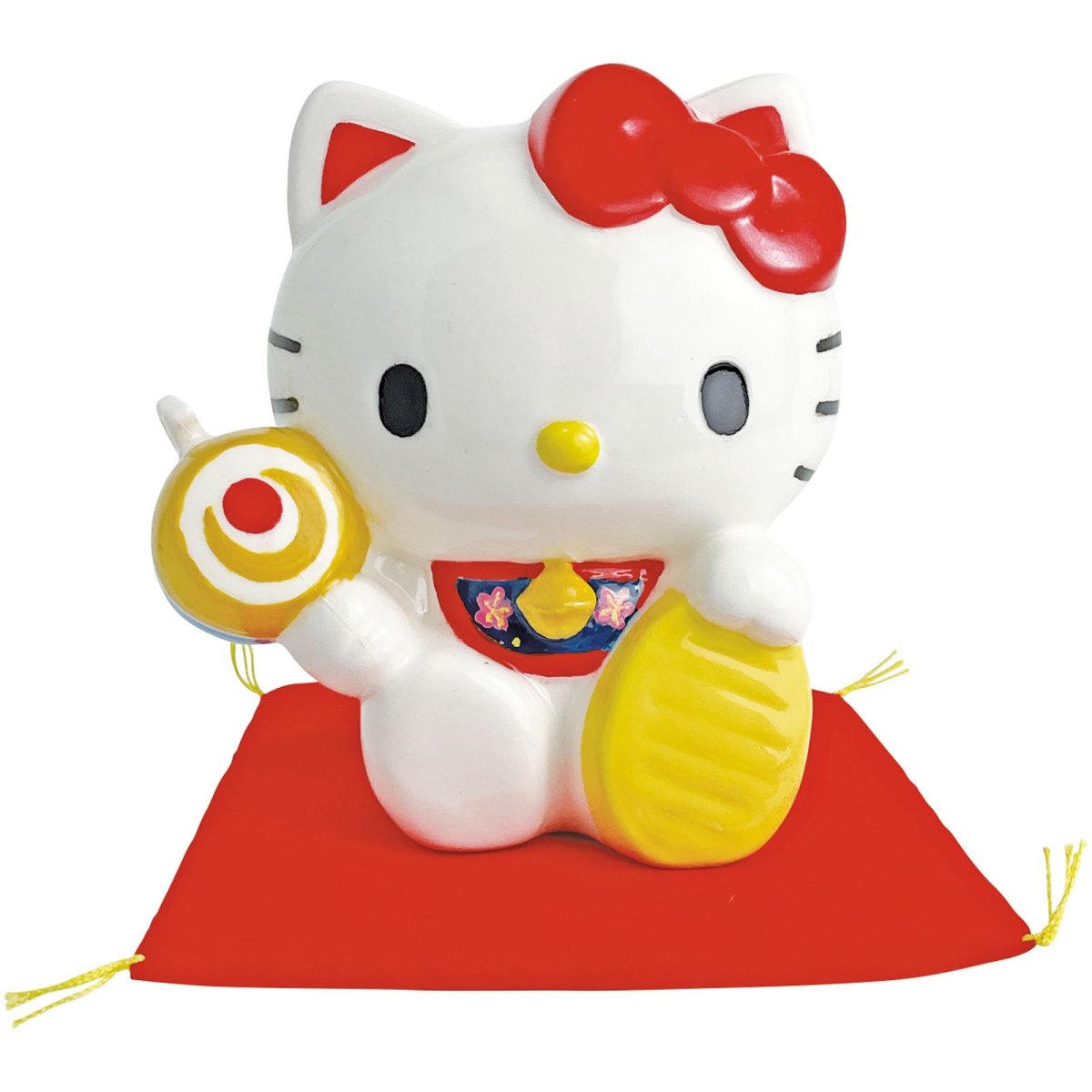 画像1: サンリオ （ＳＡＮＲＩＯ） ハローキティ 貯金箱 福招き キティーちゃん 縁起 サンリオ グッズ 雑貨 開運 ＳＡＮ４３８３ (1)