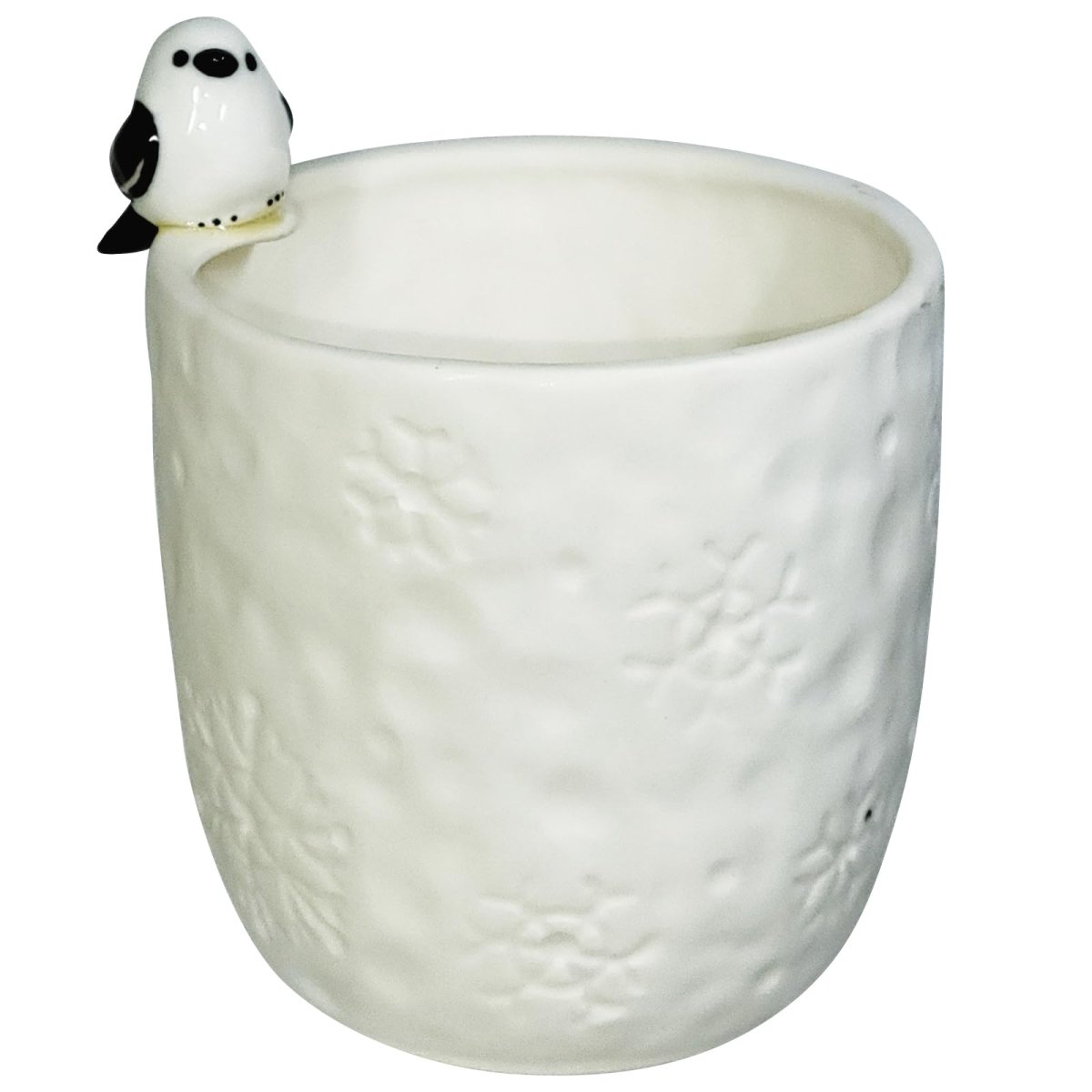画像1: かわいい食器 シマエナガ タンブラー 約２５０ｍｌ フィギュア付き 動物 食器 ＳＡＮ４４０３ (1)