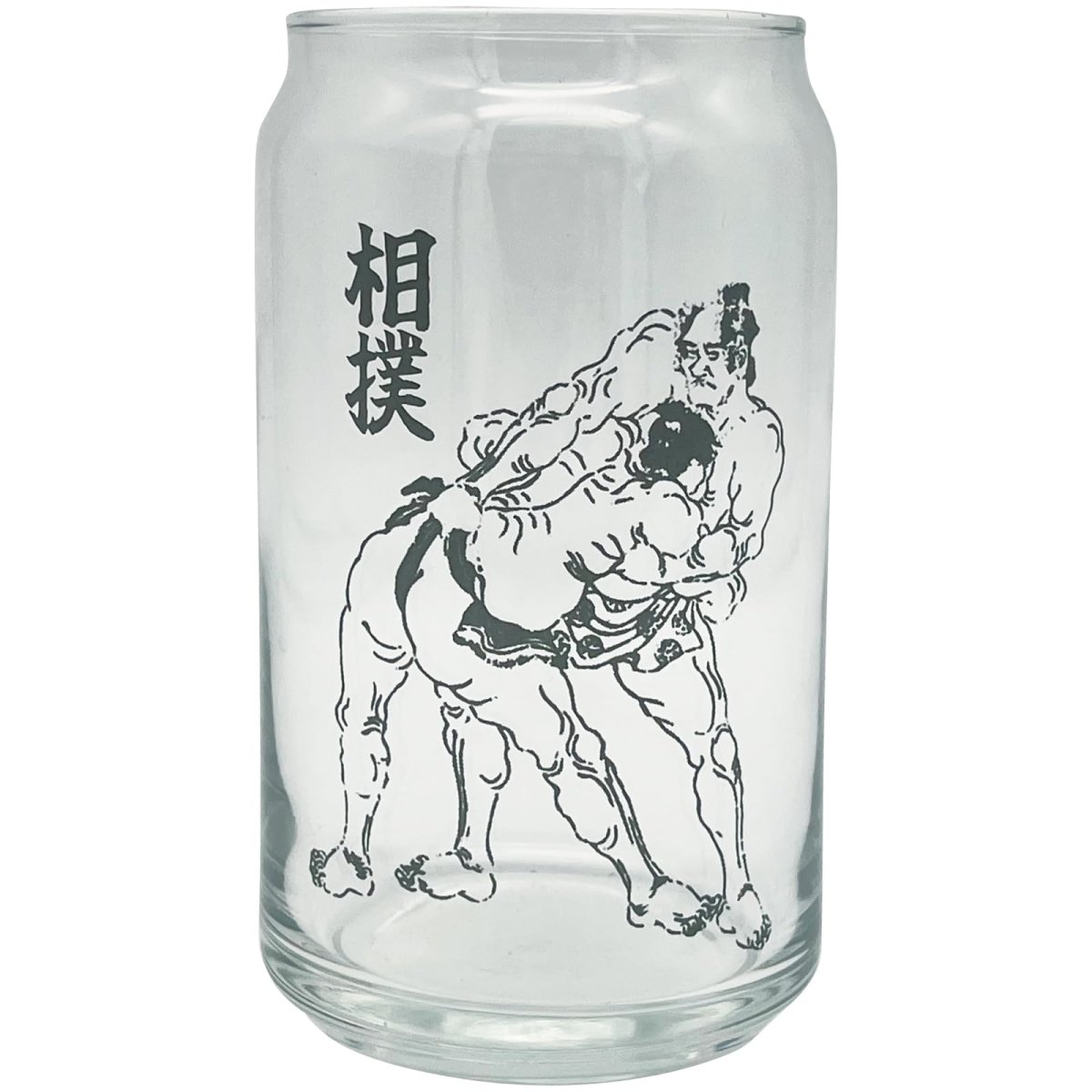 画像1: サンアート おもしろ食器 「 日本ＳＡＫＥ 缶型ぐらす 」 相撲力士 ＳＵＭＯＵＲＩＫＩＳＨＩ グラスタンブラー ３６０ｍｌ 父の日 プレゼント 酒 忘年会 ビンゴ景品 パーティーグッズ 誕生日 日本製 ＳＡＮ４４１０?３ (1)