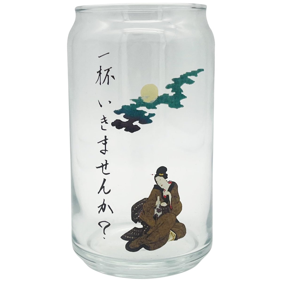 画像1: サンアート おもしろ食器 「 日本ＳＡＫＥ 缶型ぐらす 」 奥方おさそい ＯＫＵＧＡＴＡＳＡＭＡ グラスタンブラー ３６０ｍｌ 父の日 プレゼント 酒 忘年会 ビンゴ景品 パーティーグッズ 誕生日 日本製 ＳＡＮ４４１０?４ (1)
