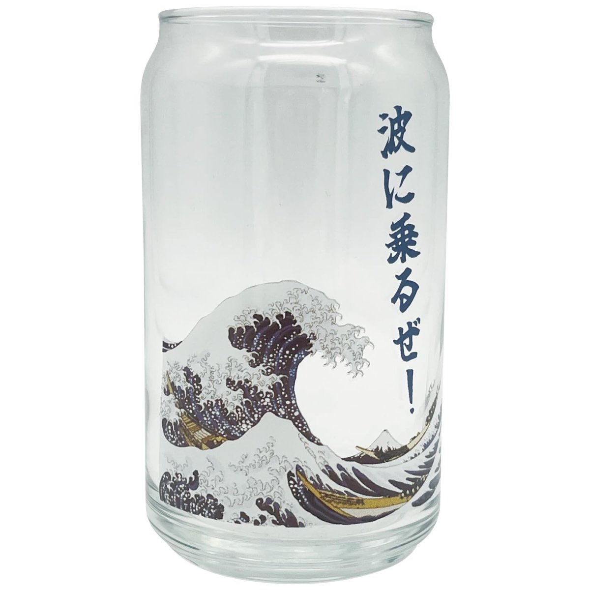 画像1: サンアート おもしろ食器 「 日本ＳＡＫＥ 缶型ぐらす 」 ＨＯＫＵＳＡＩビッグウェーブ グラスタンブラー ３６０ｍｌ 父の日 プレゼント 酒 忘年会 ビンゴ景品 パーティーグッズ 誕生日 日本製 ＳＡＮ４４１０?５ (1)