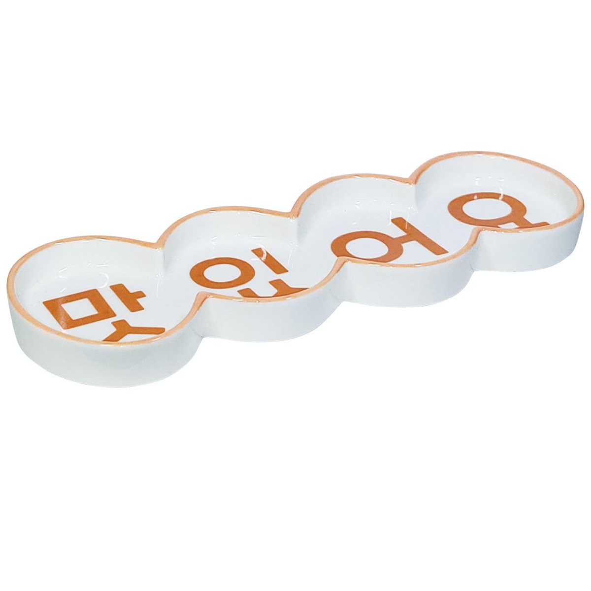 画像1: おもしろ食器 韓国風 プレート 皿 マシッソヨ カルテット プレゼント 忘年会 ビンゴ景品 パーティーグッズ 誕生日プレゼント ＳＡＮ４４２２ (1)