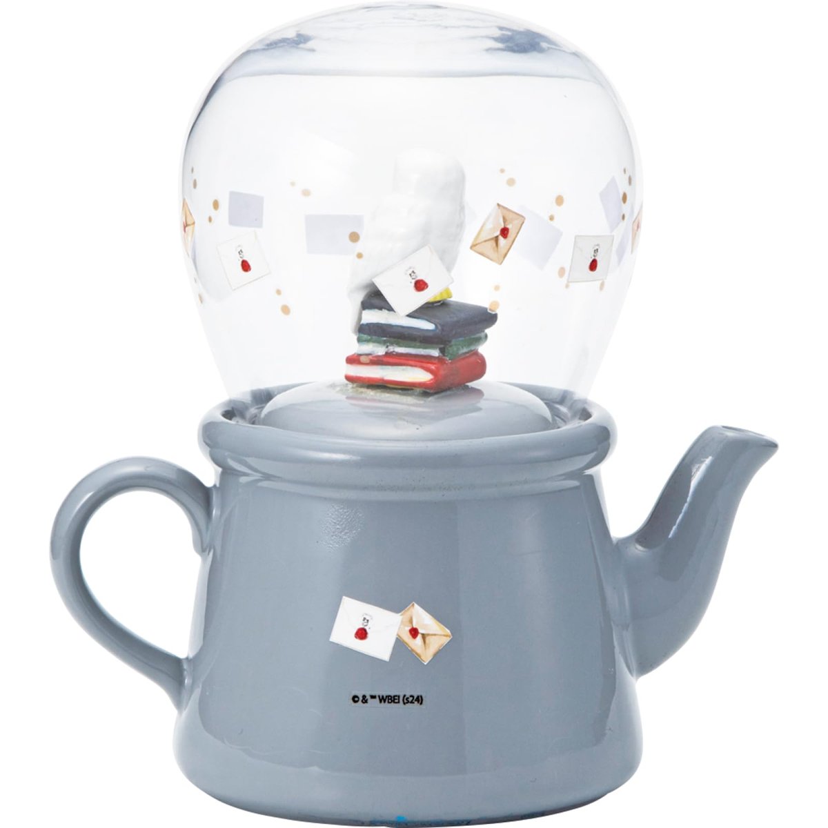 画像1: 「 ハリー・ポッター 」 ヘドウィグ フィギュア付き ティーポット 約３８０ｍｌ ＆ ティーカップ 約４５０ｍｌ 食器セット 食器 ｗｉｚａｒｄｉｎｇ ｗｏｒｌｄ グッズ ハリーポッター 雑貨 グレー ＳＡＮ４５００ (1)