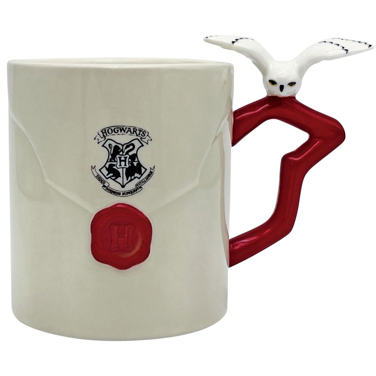 画像1: 「 ハリー・ポッター 」 ヘドウィグ レター フィギュア付 マグカップ 約８×９ｃｍ ２９０ｍｌ 食器 ｗｉｚａｒｄｉｎｇ ｗｏｒｌｄ グッズ ハリーポッター 雑貨 グレー ｓａｎ４５０６ (1)