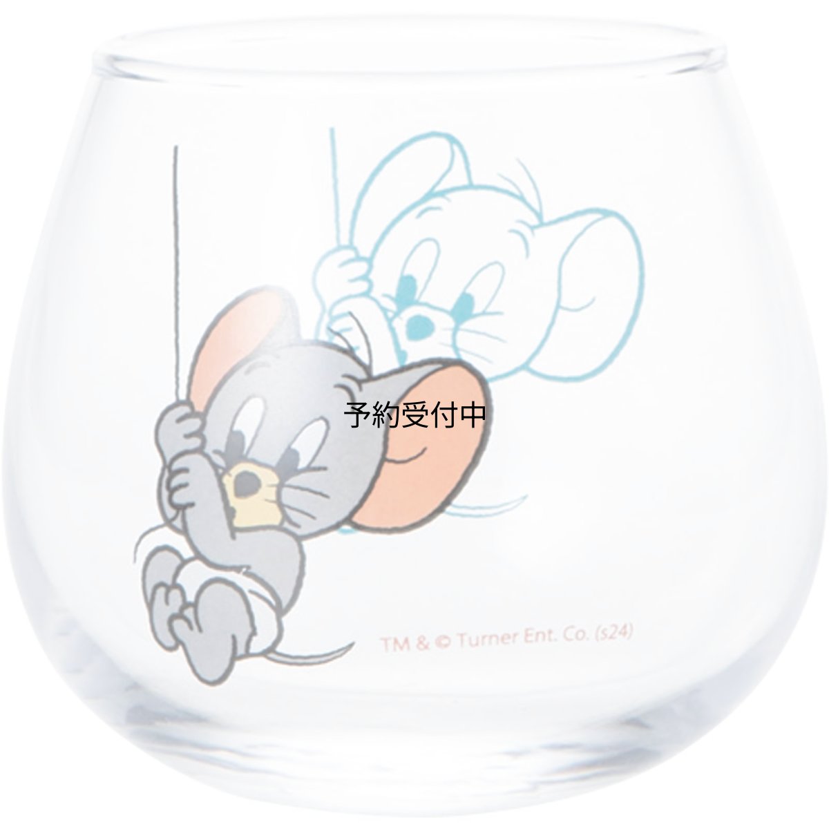 画像1: 「 トムとジェリー 」 アニメシーン タフィー ゆらゆらタンブラー グラス 約２９０ｍｌ 約径９×８ｃｍ 食器 トムジェリ グッズ 雑貨 ピンク＆ブルー 日本製 ｓａｎ４５１２ (1)