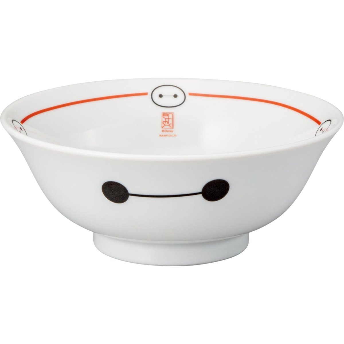 画像1: ディズニー 「 ベイマックス 」 ラーメンどんぶり 丼 食器 どんぶり 約径１８×１８ｃｍ 約８１０ｍｌ 雑貨 グッズ 白 ｓａｎ４５１８ (1)
