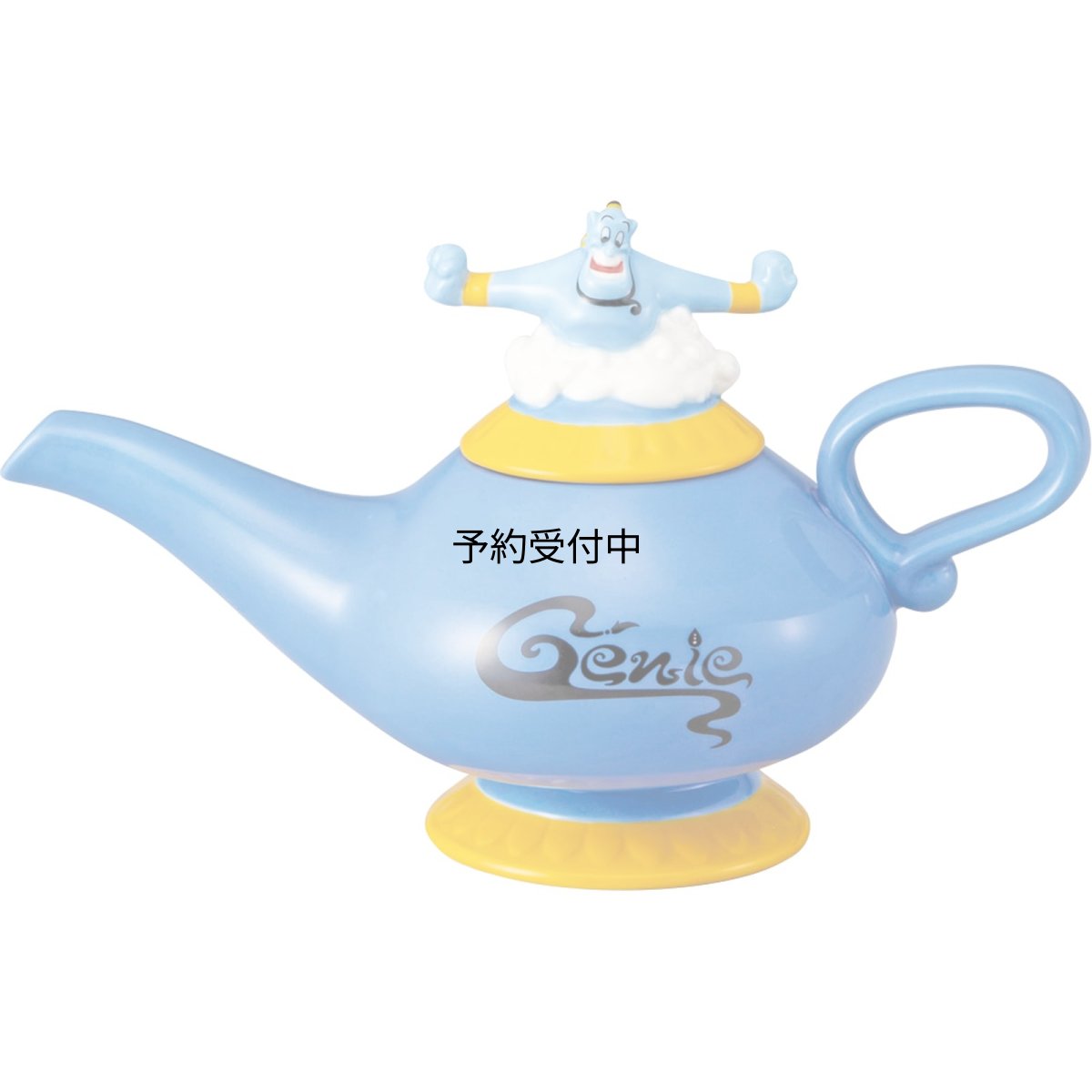 画像1: ディズニー 「 アラジン 」 ジーニー ランプの 紅茶 ティーポット 約５００ｍｌ 約径２３×１７ｃｍ 雑貨 食器 グッズ 誕生日プレゼント 青 ＳＡＮ４５２２ (1)