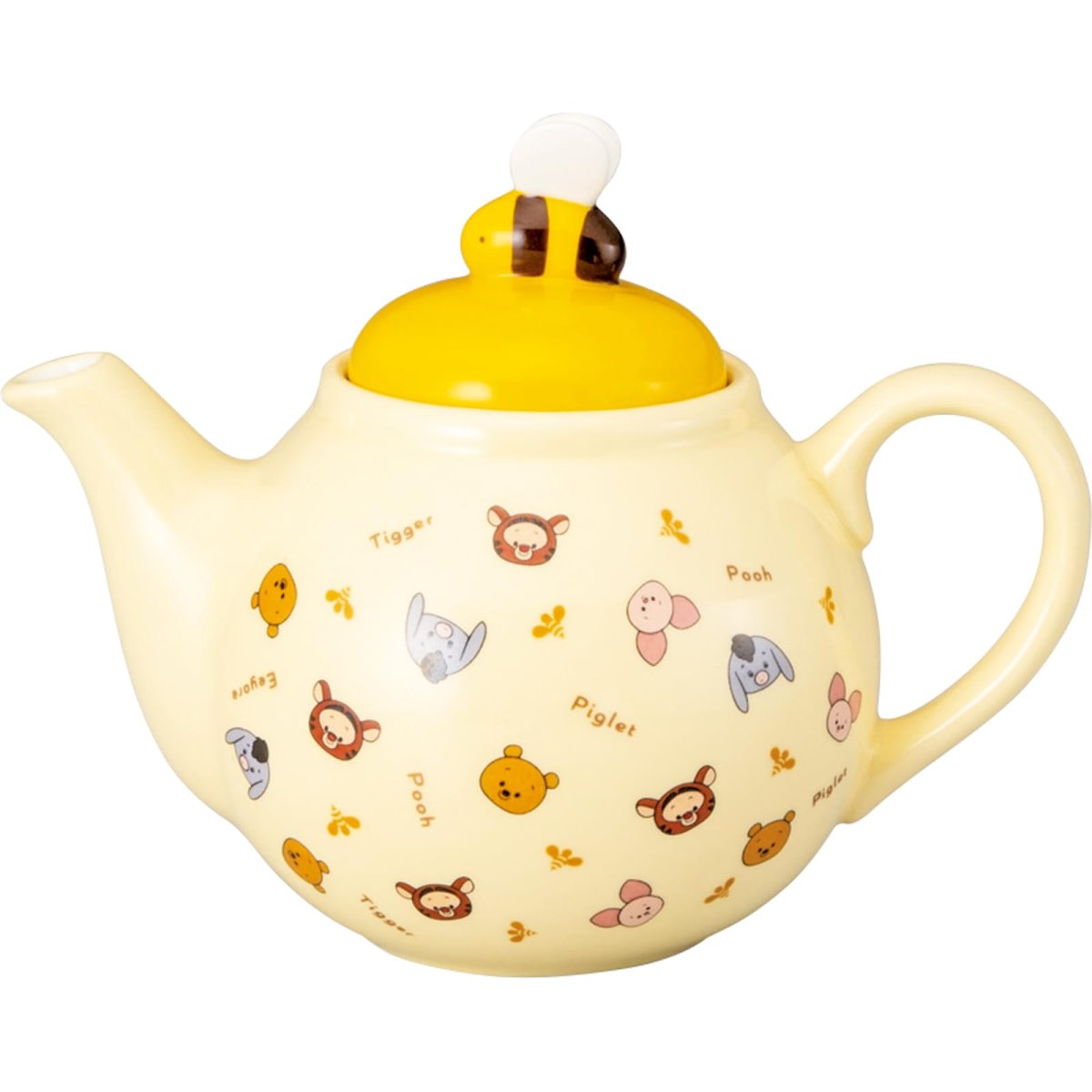 画像1: ディズニー 「 くまのプーさん 」 Ｙｕｌｕｌｕｎ ゆるるん ティーポット 約径１８×１４ｃｍ ５００ｍｌ 食器 雑貨 プーさん グッズ 誕生日プレゼント 黄色 ＳＡＮ４５３０ (1)