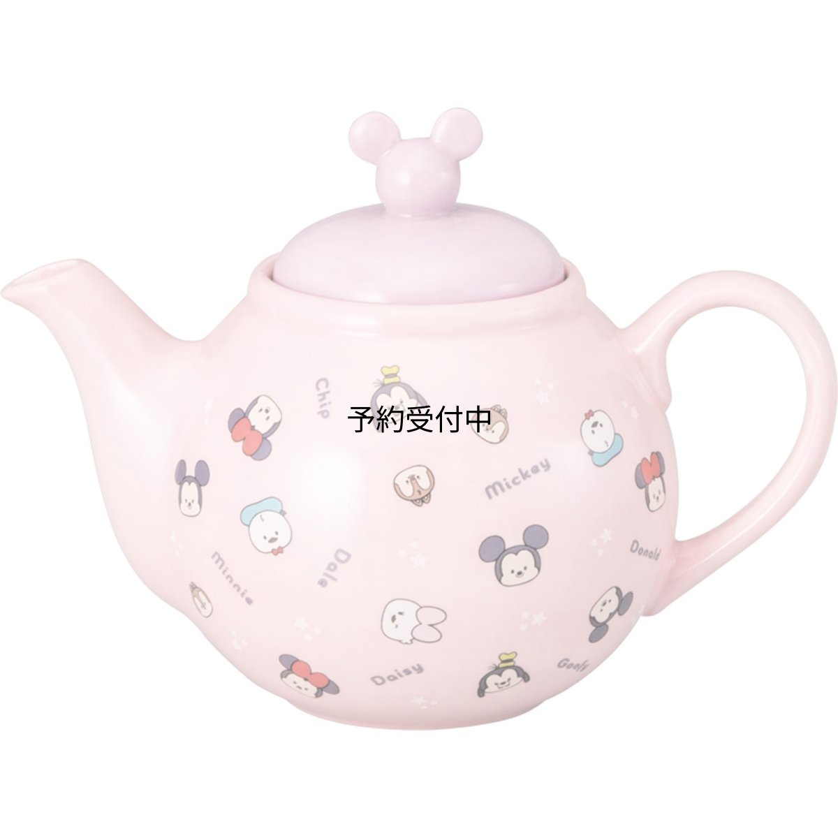 画像1: ディズニー ミッキーマウス Ｙｕｌｕｌｕｎ ゆるるん ティーポット 約径１８×１４ｃｍ ５００ｍｌ 食器 雑貨 ミッキー グッズ 誕生日プレゼント ピンク ＳＡＮ４５３１ (1)