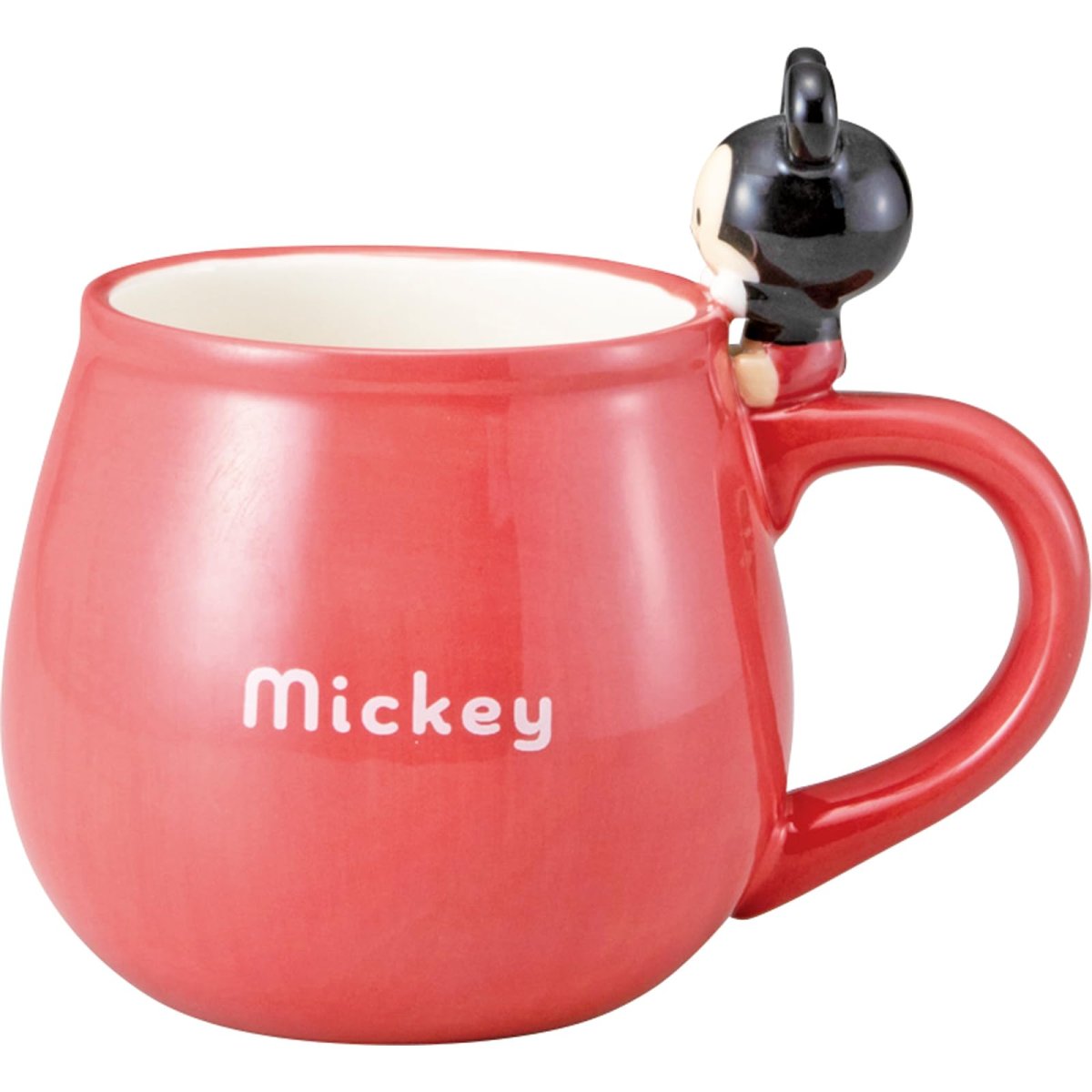 画像1: ディズニー ミッキーマウス ｙｕｌｕｌｕｎ ゆるるん フィギュア付 マグカップ 大きい 約３４０ｍｌ 約９×１０ｃｍ 食器 雑貨 ミッキー グッズ 誕生日プレゼント 赤 ｓａｎ４５３２?１ (1)