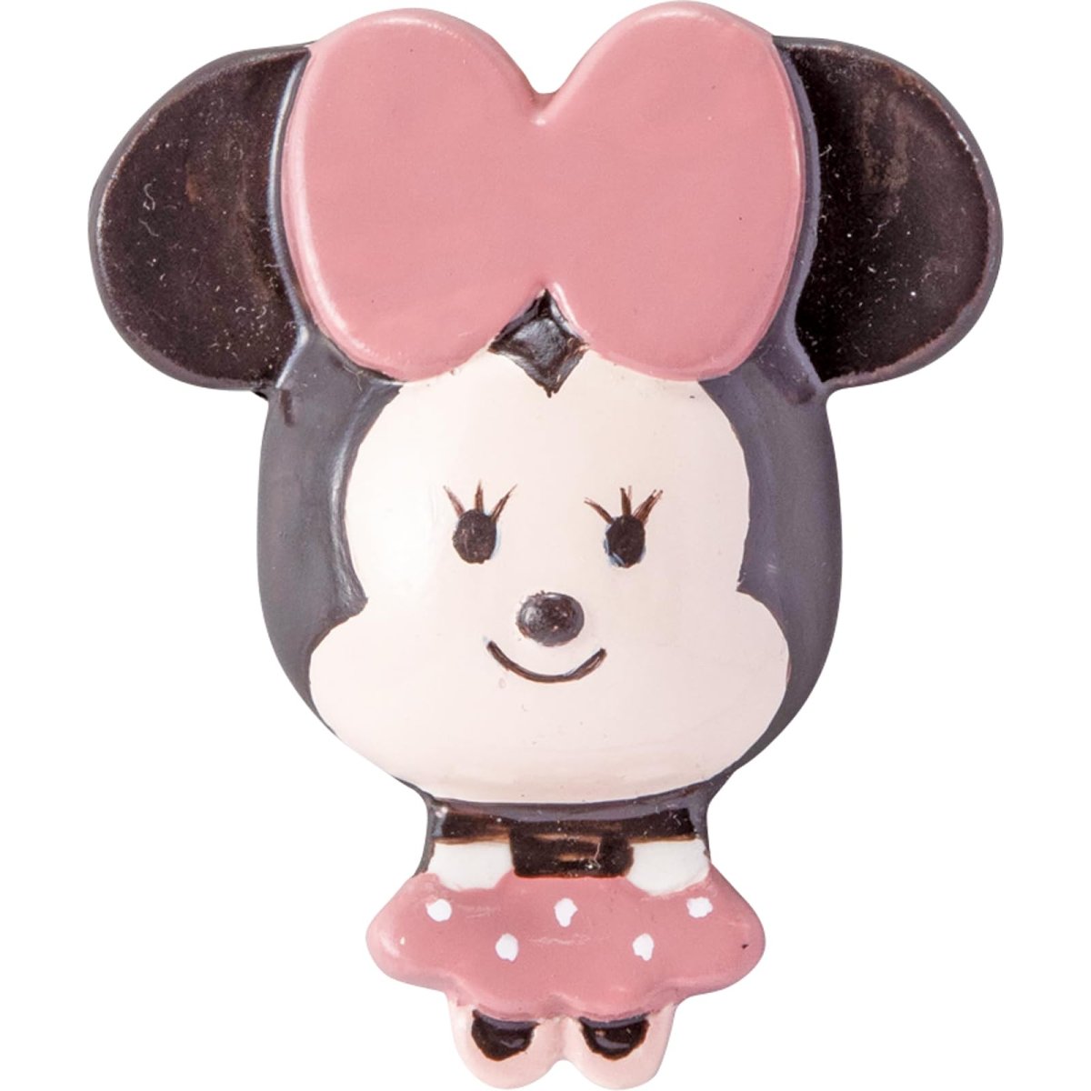 画像1: ディズニー ミニーマウス ｙｕｌｕｌｕｎ ゆるるん 箸置き 約径５×１ｃｍ 食器 雑貨 ミニー グッズ 誕生日プレゼント 白 ｓａｎ４５３９?２ (1)