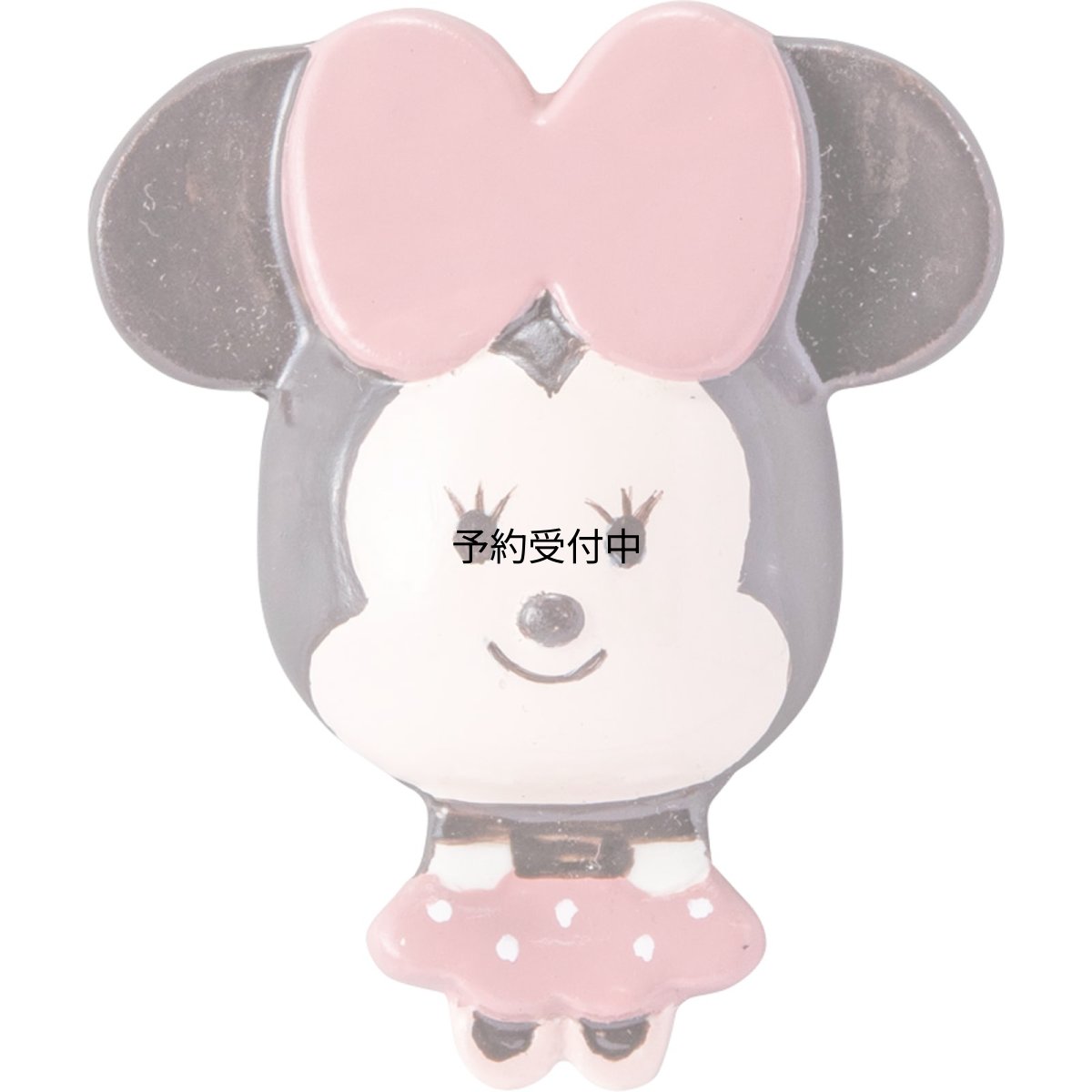 画像1: ディズニー ミニーマウス ｙｕｌｕｌｕｎ ゆるるん 箸置き 約径５×１ｃｍ 食器 雑貨 ミニー グッズ 誕生日プレゼント 白 ｓａｎ４５３９?２ (1)