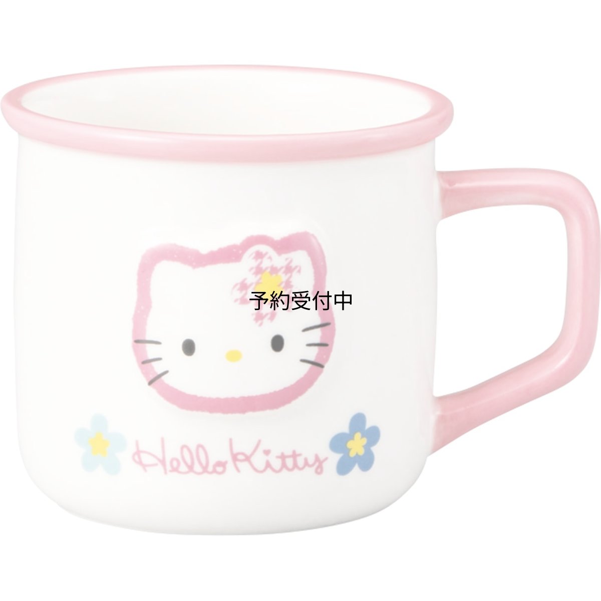 画像1: サンリオ （ｓａｎｒｉｏ） 「 カオハナ ハローキティ 」 レトロ ホーロー風 マグカップ 約３００ｍｌ 約１２×８ｃｍ 立体 キャラクターズ 食器 キティ グッズ 雑貨 白 ｓａｎ４５４８?１ (1)