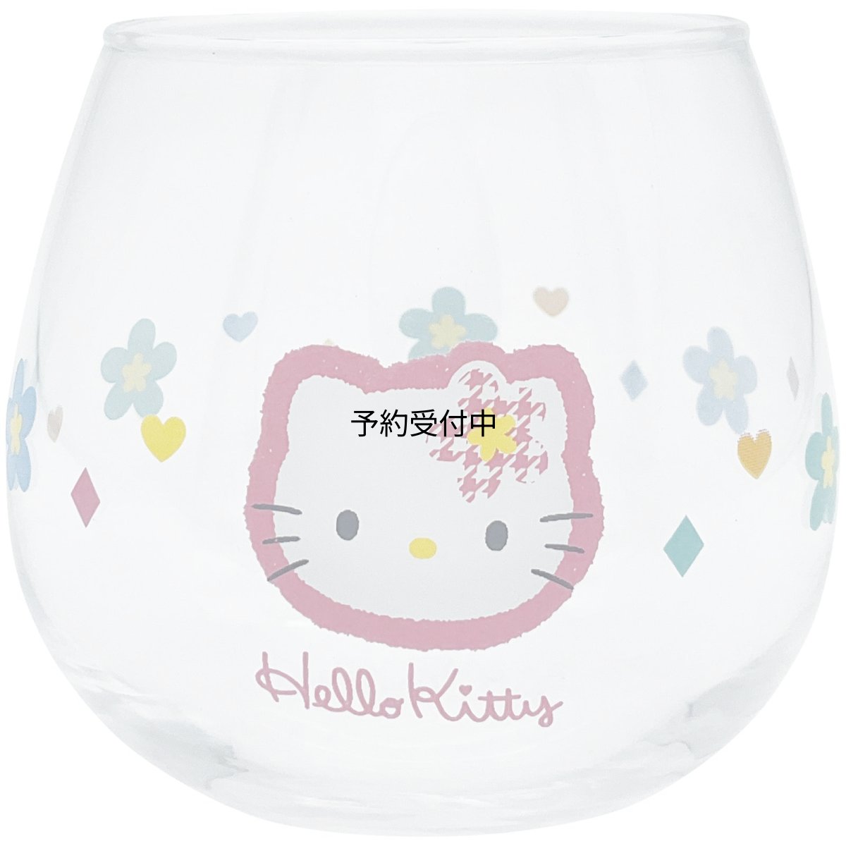 画像1: サンリオ （ｓａｎｒｉｏ） 「 カオハナ ハローキティ 」 レトロ ゆらゆらタンブラー グラス 約２９０ｍｌ 約９×８ｃｍ キャラクターズ 食器 キティ グッズ 雑貨 クリア 日本製 ｓａｎ４５４９?１ (1)