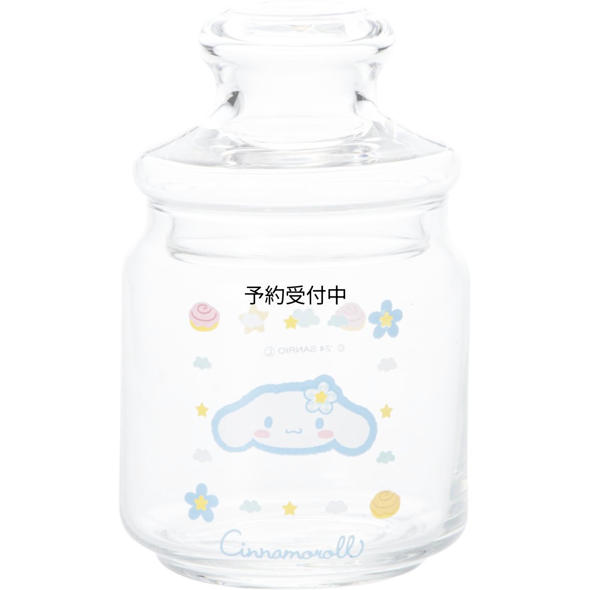 画像1: サンリオ （ｓａｎｒｉｏ） 「 カオハナ シナモロール 」 レトロ キャンディポット 硝子キャニスター 保存容器 約５００ｍｌ 約９×１５ｃｍ キャラクターズ 食器 お菓子入れ グッズ 雑貨 クリア 日本製 ｓａｎ４５５０?２ (1)