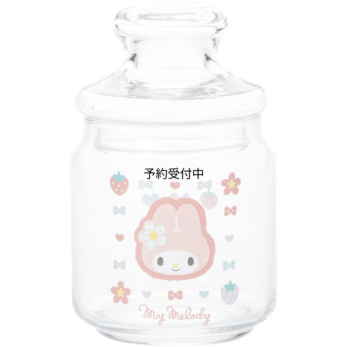 画像1: サンリオ （ｓａｎｒｉｏ） 「 カオハナ マイメロディ 」 レトロ キャンディポット 硝子キャニスター 保存容器 約５００ｍｌ 約９×１５ｃｍ キャラクターズ 食器 お菓子入れ マイメロ グッズ 雑貨 クリア 日本製 ｓａｎ４５５０?３ (1)