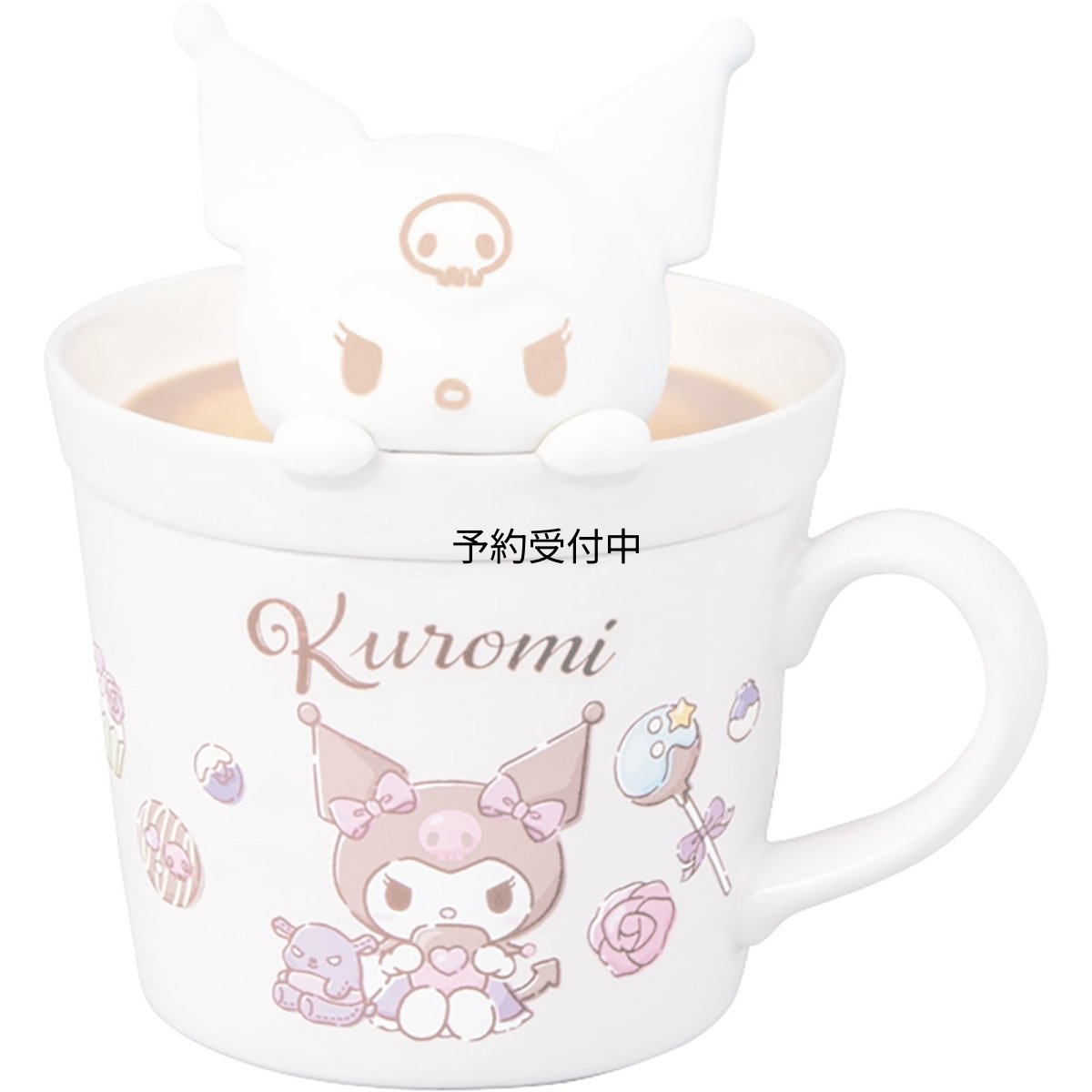 画像1: サンリオ （ｓａｎｒｉｏ） 「 ラテアート クロミ 」 立体 蓋付き マグカップ 約２３０ｍｌ 約１２×１３ｃｍ キャラクターズ 食器 グッズ 雑貨 パープル ｓａｎ４５５１?４ (1)