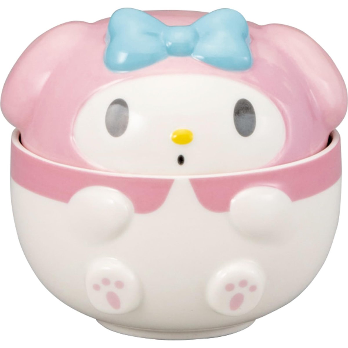画像1: サンリオ （ｓａｎｒｉｏ） 「 まぁるい マイメロディ 」 立体 蓋付き どんぶり 丼 食器 約４００ｍｌ 約１３×１３ｃｍ キャラクターズ 食器 マイメロ グッズ 雑貨 ピンク ｓａｎ４５５６?３ (1)