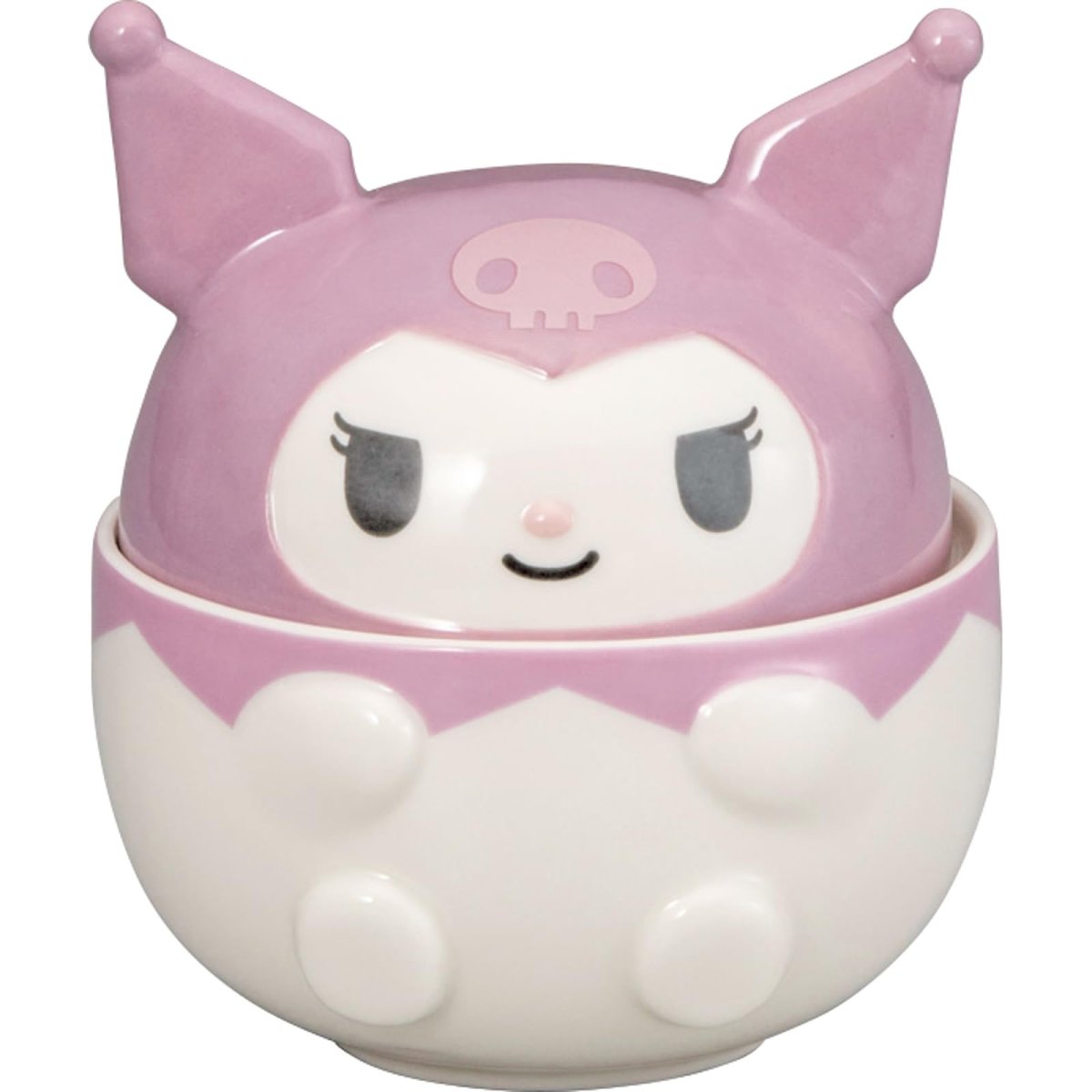 画像1: サンリオ （ｓａｎｒｉｏ） 「 まぁるい クロミ 」 立体 蓋付き どんぶり どんぶり 丼 食器 約４００ｍｌ 約１３×１３ｃｍ キャラクターズ 食器 グッズ 雑貨 パープル ｓａｎ４５５６?４ (1)