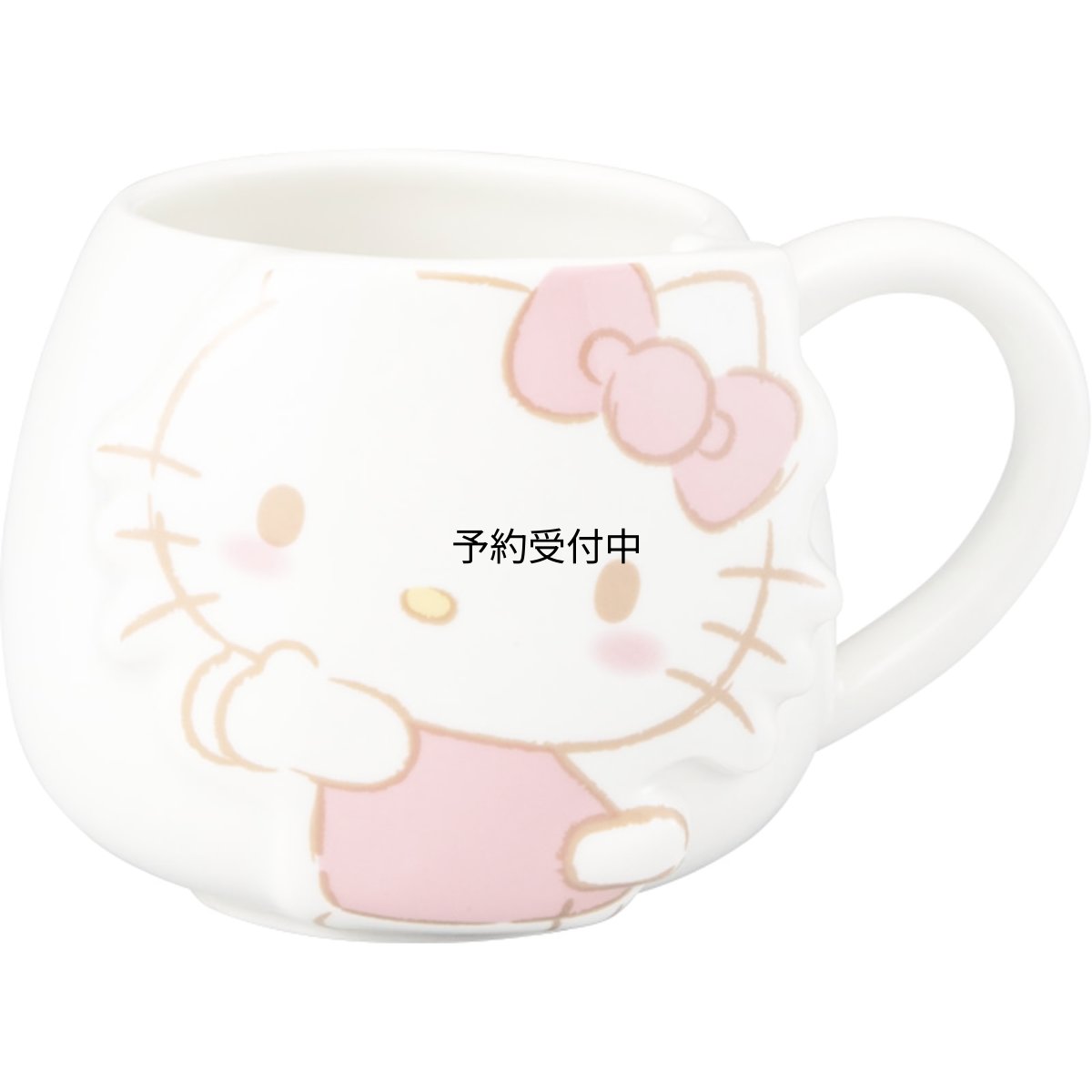 画像1: サンリオ （ｓａｎｒｉｏ） 「 しっぽ ハローキティ 」 コロンと丸い フェイス マグカップ 約４００ｍｌ 約１３×９ｃｍ キャラクターズ 食器 キティ グッズ 雑貨 誕生日プレゼント ｓａｎ４５６１?１ (1)