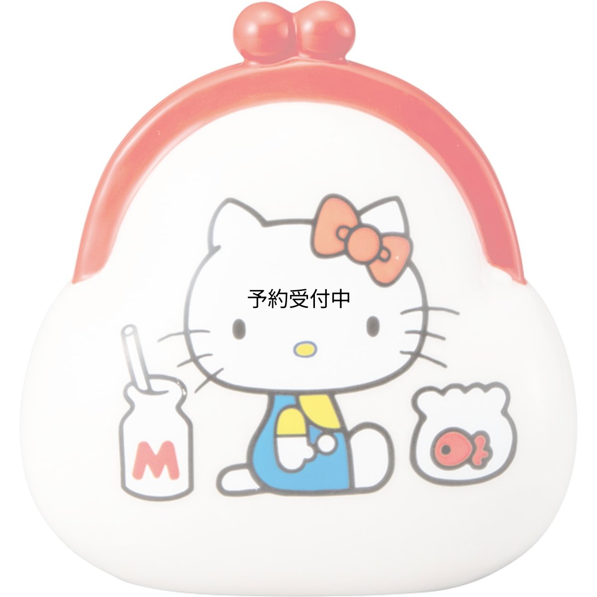 画像1: サンリオ （ｓａｎｒｉｏ） 「 ハローキティ 」 貯金箱 がまぐち お財布型 約１１×６ｃｍ キャラクターズ 文具 キティ グッズ 雑貨 白 ｓａｎ４５６３?１ (1)