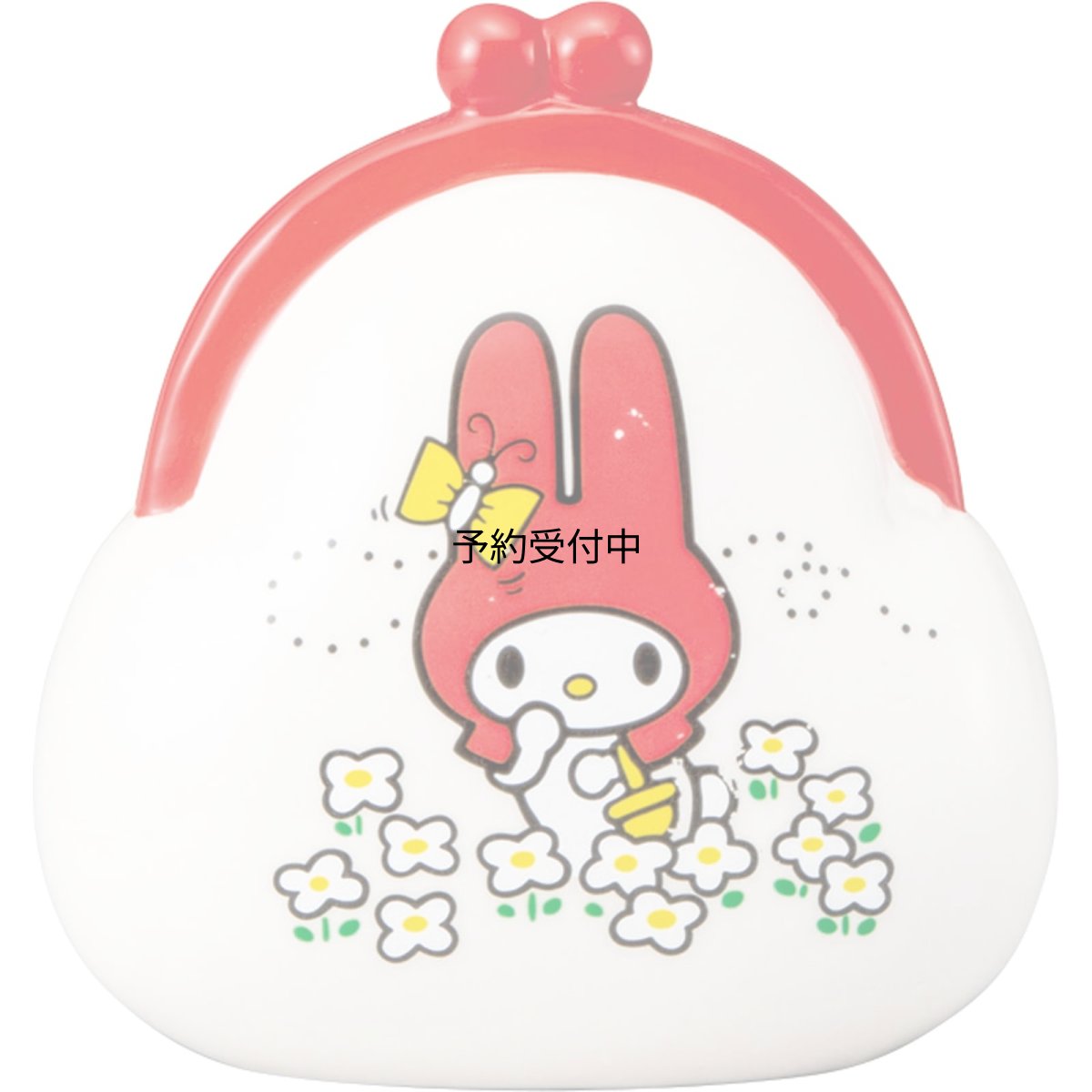 画像1: サンリオ （ｓａｎｒｉｏ） 「 マイメロディ 」 貯金箱 がまぐち お財布型 約１１×６ｃｍ キャラクターズ 文具 マイメロ グッズ 雑貨 白 ｓａｎ４５６３?２ (1)