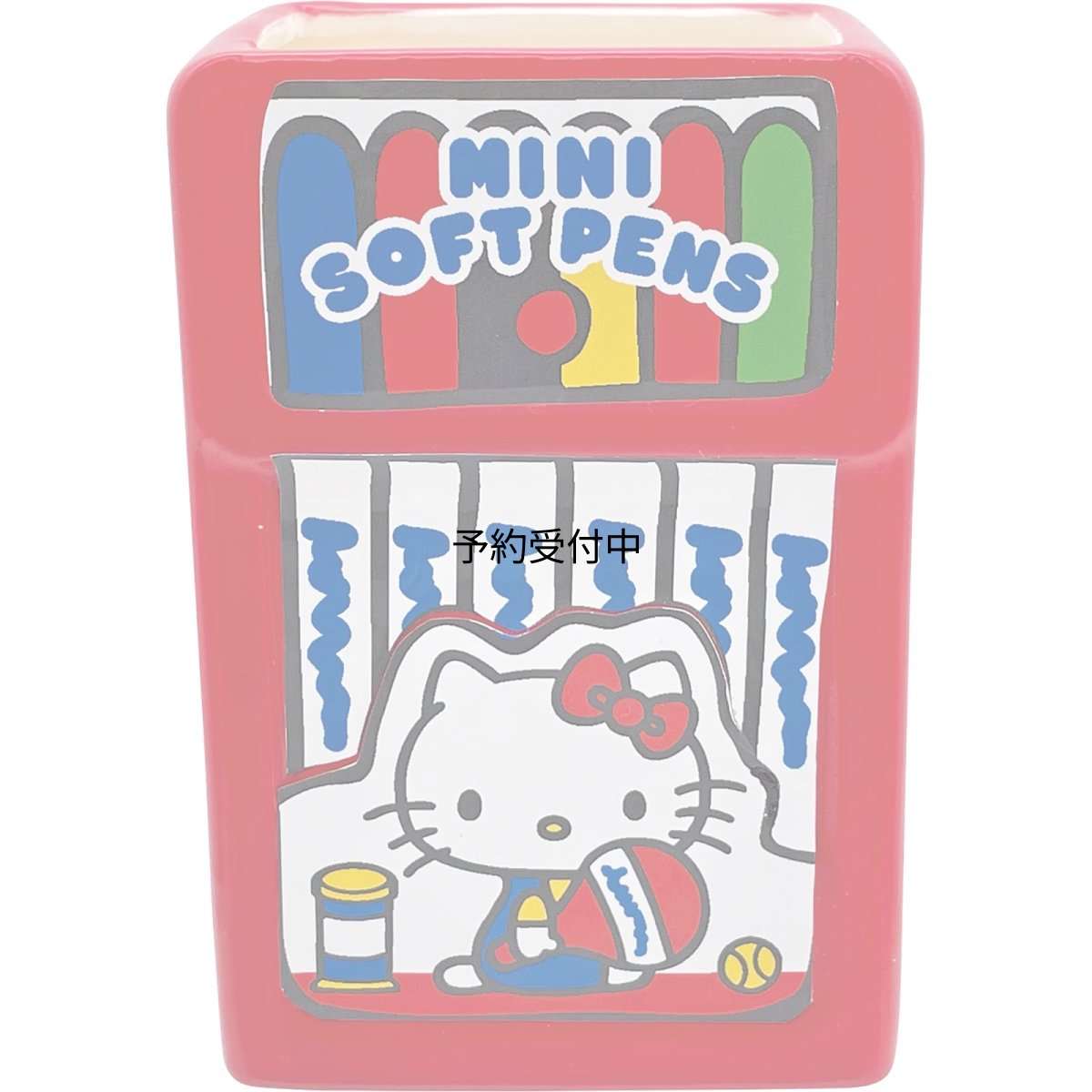 画像1: サンリオ （ＳＡＮＲＩＯ） 「 ハローキティ 」 レトロポップ ペン立て 約６．５×５×１０ｃｍ ペンスタンド キャラクターズ 文具 キティ グッズ 雑貨 ステーショナリー 赤 ＳＡＮ４５６４ (1)