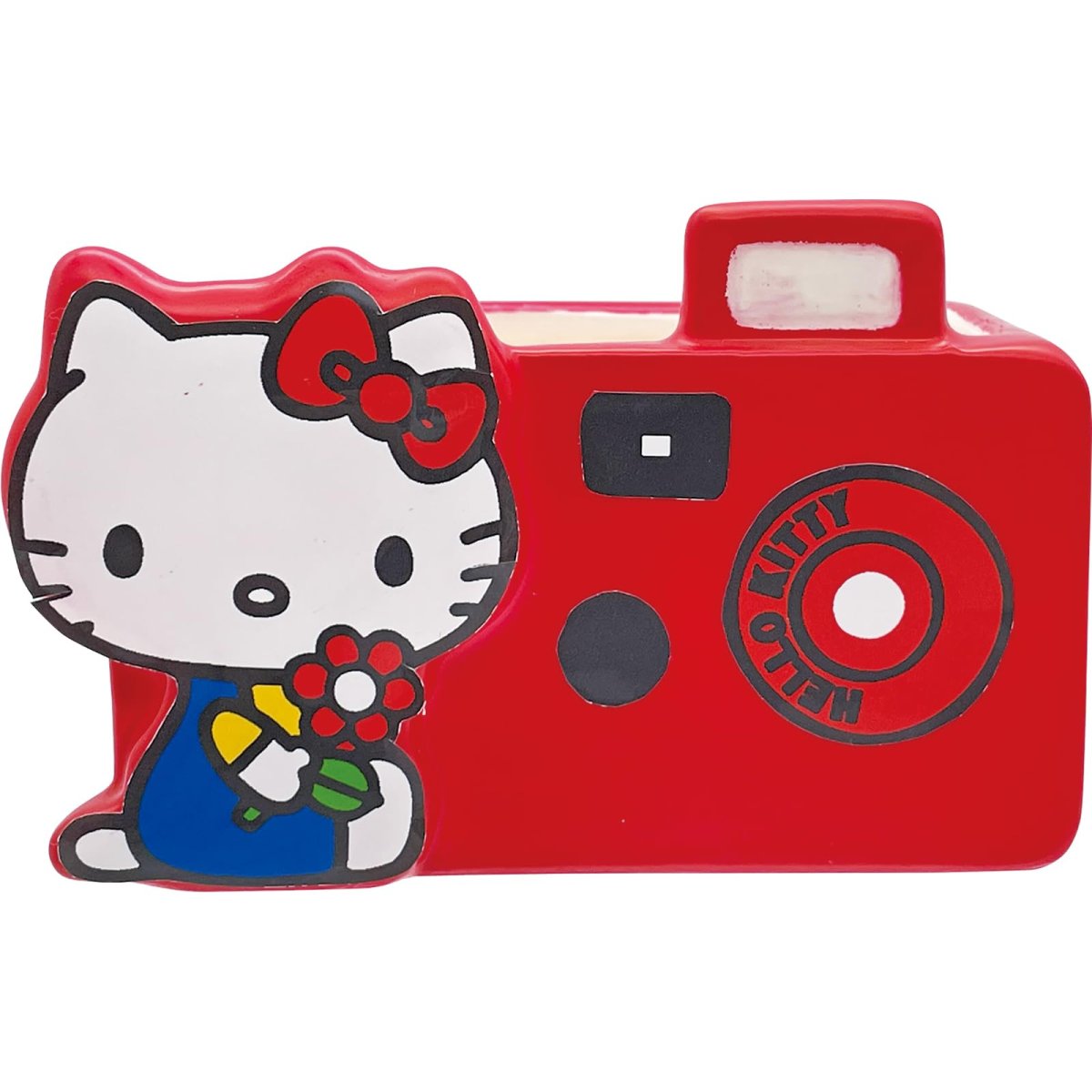 画像1: サンリオ （ＳＡＮＲＩＯ） 「 ハローキティ 」 レトロポップ スマホスタンド 約９×６×５ｃｍ キャラクターズ 文具 キティ グッズ 雑貨 ステーショナリー 赤 ＳＡＮ４５６５ (1)