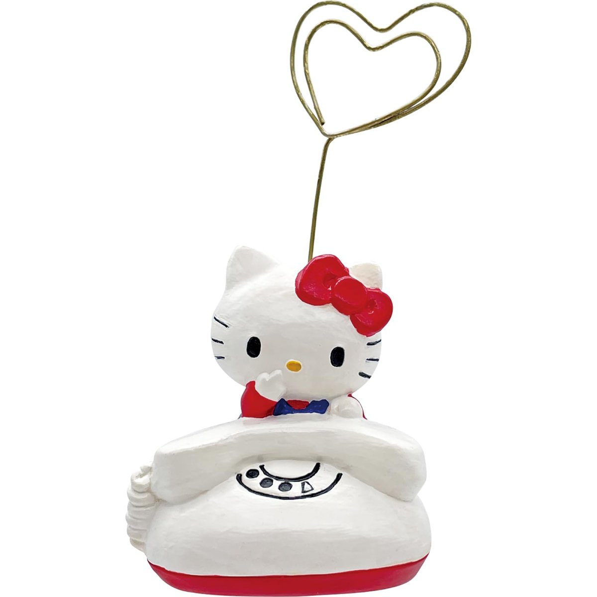 画像1: サンリオ （ＳＡＮＲＩＯ） 「 ハローキティ 」 レトロポップ メモクリップ スタンド 約７×１４ｃｍ メモ帳立て キャラクターズ 文具 キティ グッズ 雑貨 ステーショナリー 白 ＳＡＮ４５６６ (1)