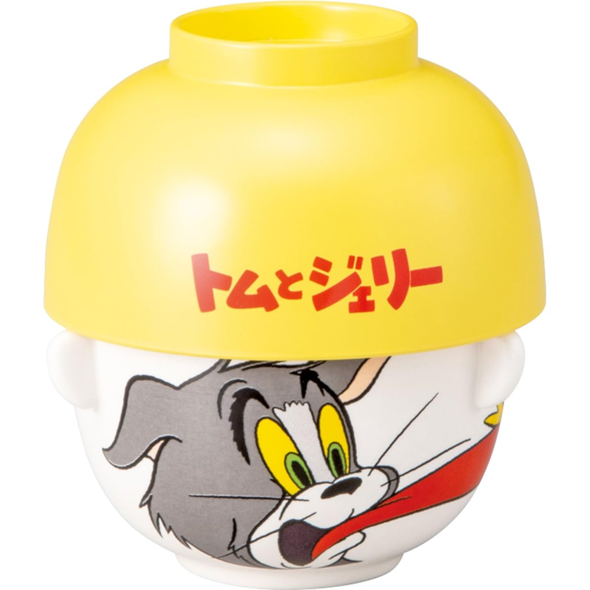 画像1: 「 トムとジェリー ８５ＹＥＡＲＳ」 汁椀 茶碗 食器セット 約径１０×６ｃｍ トム お茶わん 味噌汁椀 食器 雑貨 トムジェリ グッズ 誕生日プレゼント 白 日本製 ＳＡＮ４６０２?１ (1)