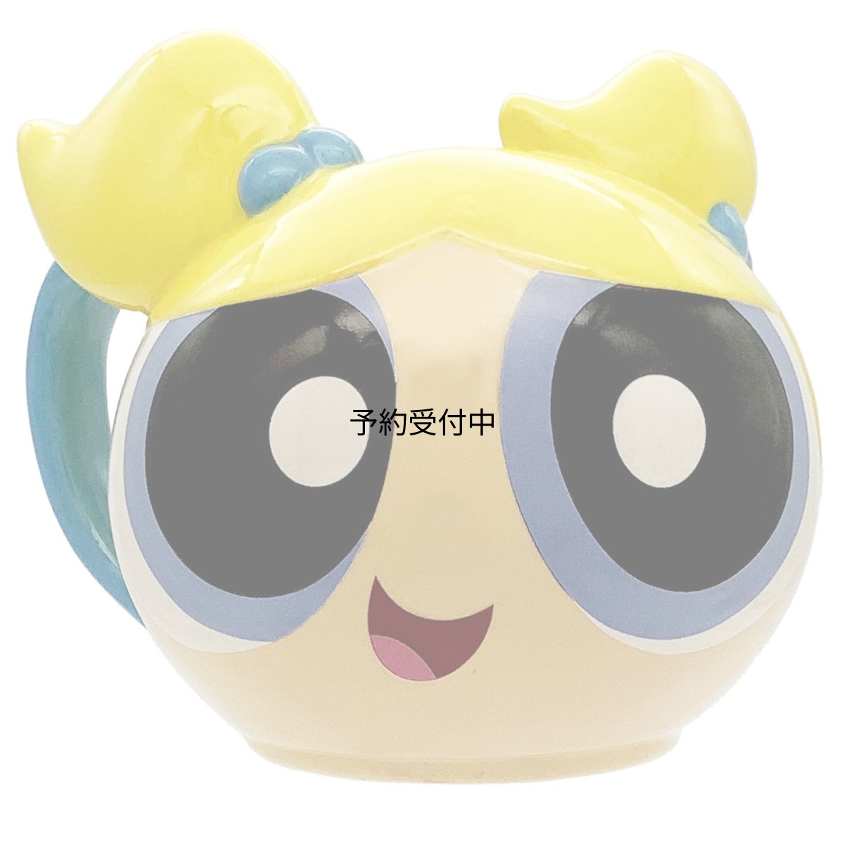 画像1: 「 パワーパフガールズ 」 立体フェイス マグカップ バブルス 約径９×９ｃｍ ３４０ｍｌ 食器 雑貨 パワパフ グッズ 誕生日プレゼント ブルー ＳＡＮ４６１３?２ (1)