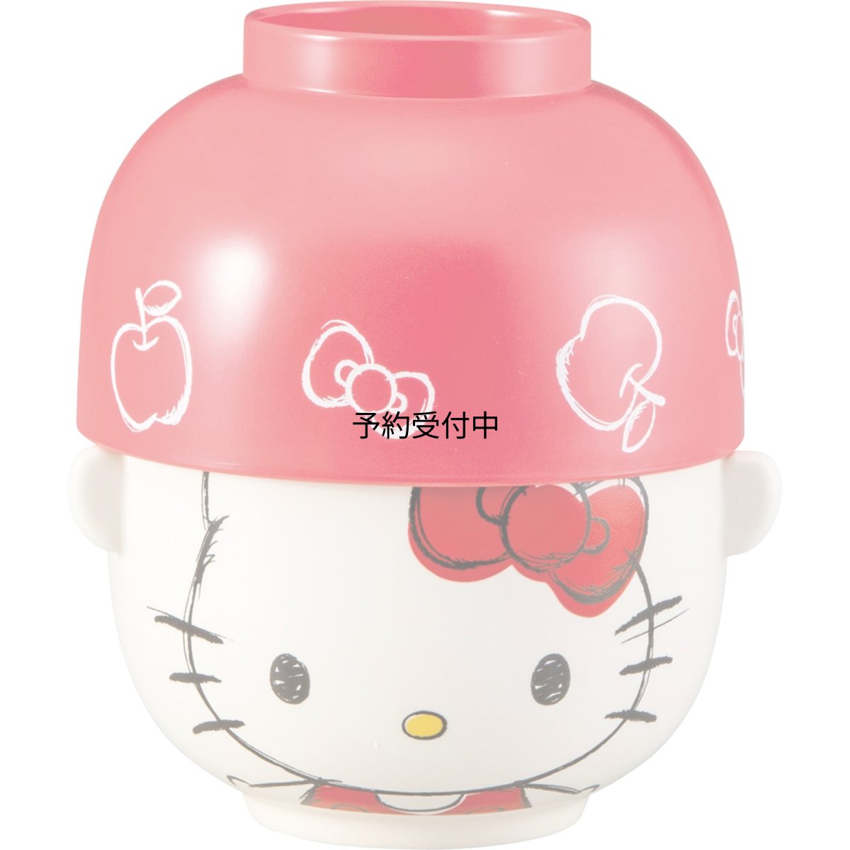 画像1: サンリオ （ＳＡＮＲＩＯ） 「 ハローキティ 」 汁椀 茶碗 大 食器セット 約径１１×７ｃｍ 食器 雑貨 キティ グッズ 誕生日プレゼント 赤 ＳＡＮ４６４２?１ (1)