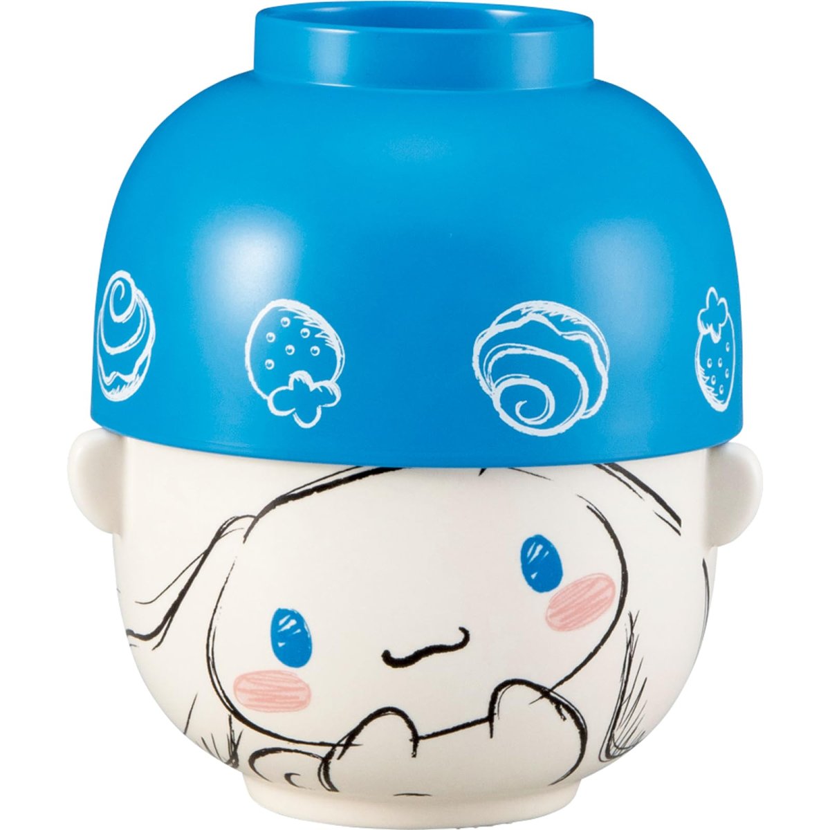 画像1: サンリオ （ＳＡＮＲＩＯ） 「 シナモロール 」 汁椀 茶碗 大 食器セット 約径１１×７ｃｍ 食器 雑貨 シナモロール グッズ 誕生日プレゼント 青 ＳＡＮ４６４２?２ (1)