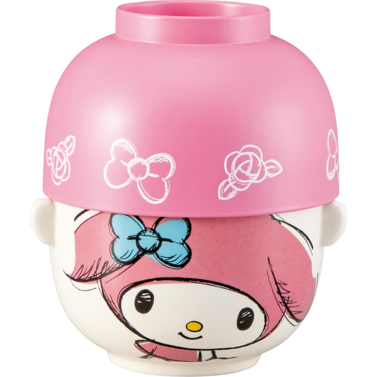 画像1: サンリオ （ＳＡＮＲＩＯ） 「 マイメロディ 」 汁椀 茶碗 大 食器セット 約径１１×７ｃｍ 食器 雑貨 マイメロ グッズ 誕生日プレゼント ピンク ＳＡＮ４６４２?３ (1)