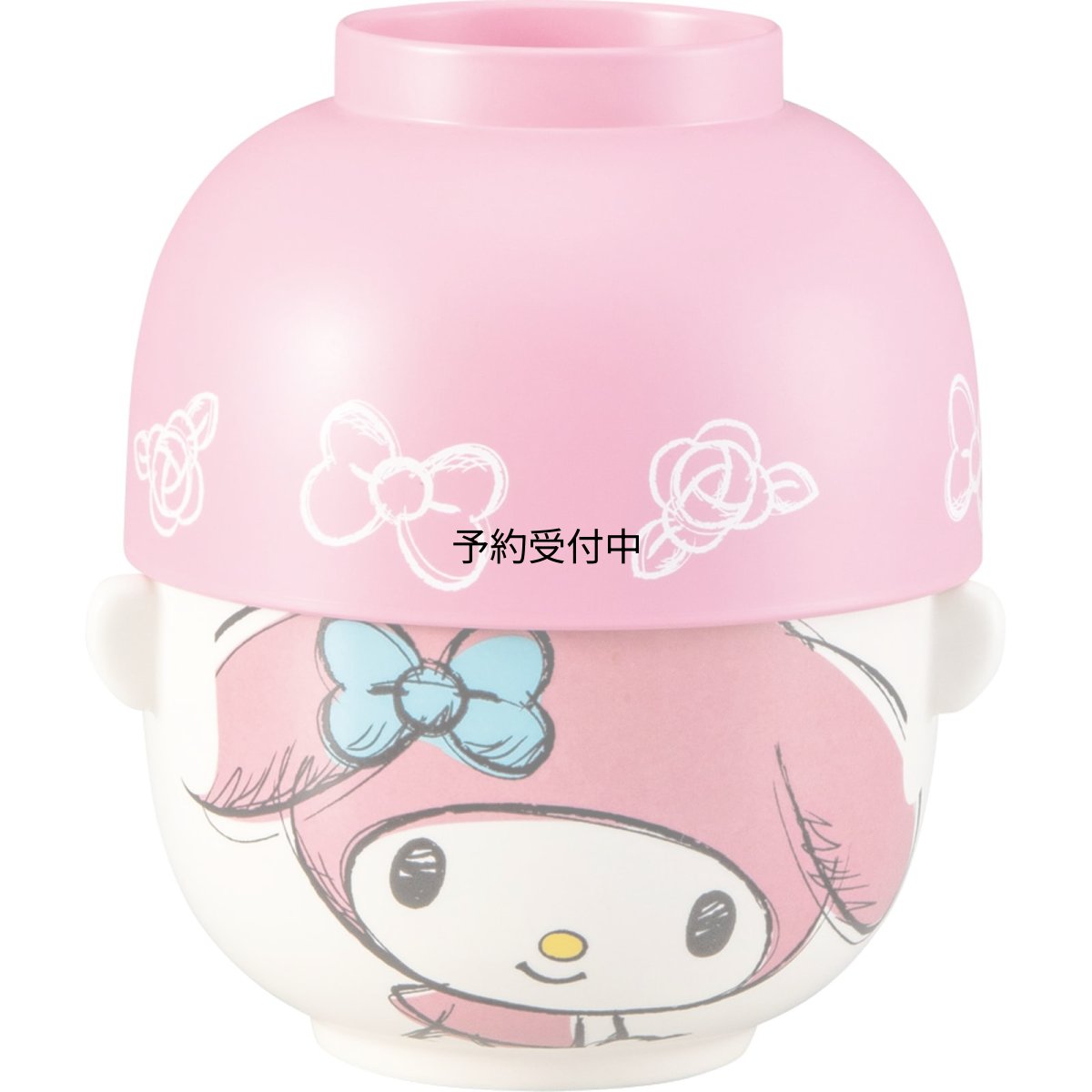画像1: サンリオ （ＳＡＮＲＩＯ） 「 マイメロディ 」 汁椀 茶碗 大 食器セット 約径１１×７ｃｍ 食器 雑貨 マイメロ グッズ 誕生日プレゼント ピンク ＳＡＮ４６４２?３ (1)