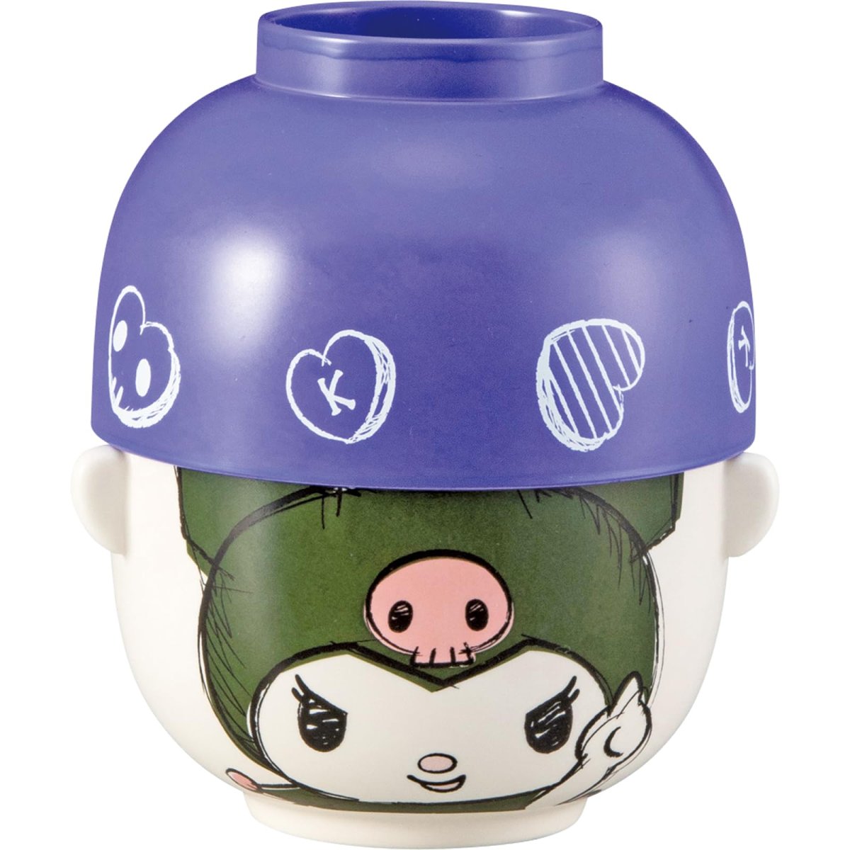 画像1: サンリオ （ＳＡＮＲＩＯ） 「 クロミ 」 汁椀 茶碗 大 食器セット 約径１１×７ｃｍ 食器 雑貨 クロミ グッズ 誕生日プレゼント 紫 ＳＡＮ４６４２?４ (1)