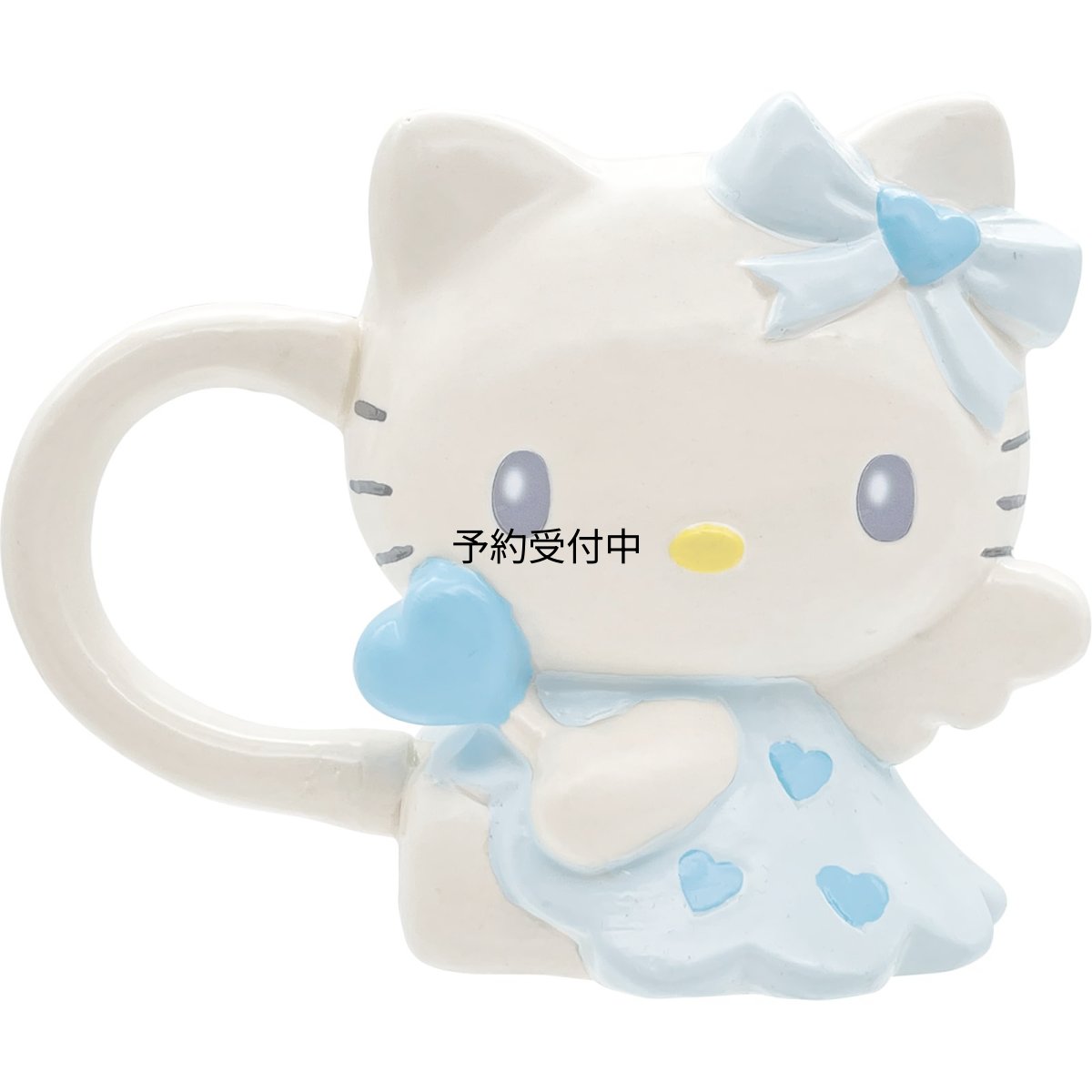 画像1: サンリオ （ＳＡＮＲＩＯ） 「 エンジェル ハローキティ 」ダイカット マグカップ 約径１２×１０ｃｍ ２８０ｍｌ 食器 雑貨 キティ グッズ 誕生日プレゼント ブルー ＳＡＮ４６４７?１ (1)
