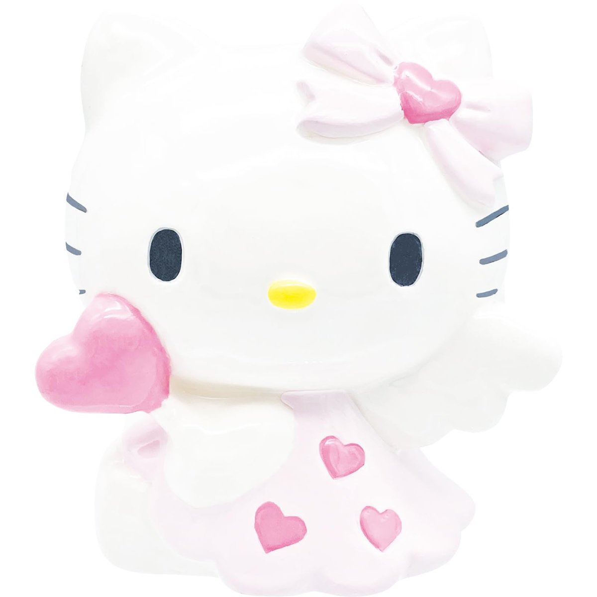 画像1: サンリオ （ＳＡＮＲＩＯ） 「 エンジェル ハローキティ 」 貯金箱 約幅９×７×１３ｃｍ 雑貨 キティ グッズ 誕生日プレゼント ピンク ＳＡＮ４６４８?２ (1)