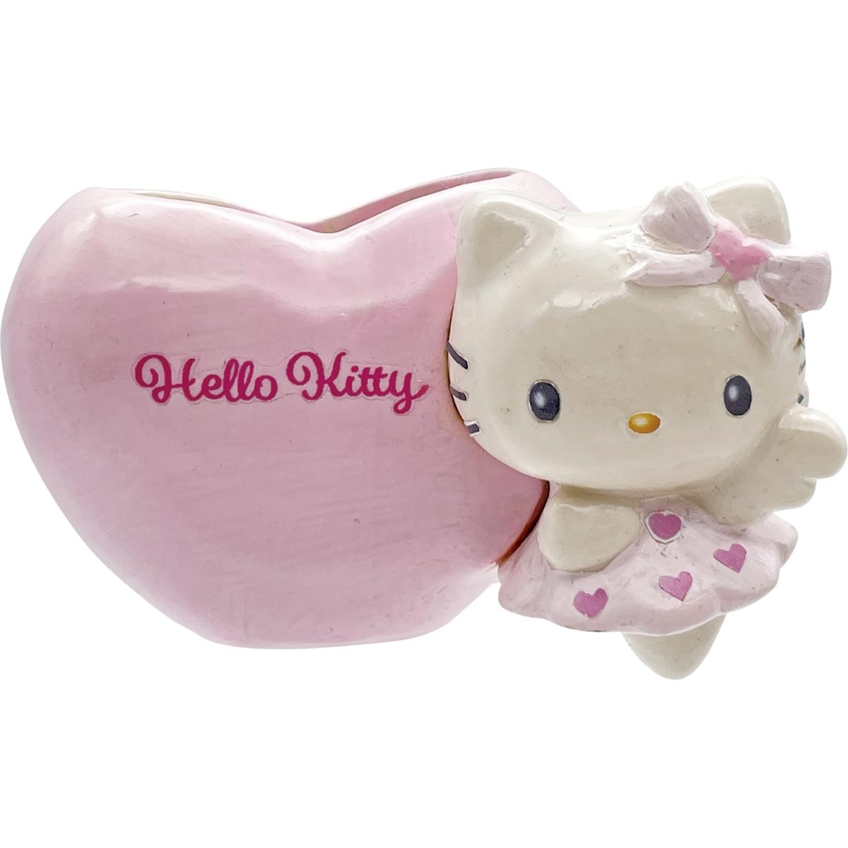 画像1: サンリオ （ＳＡＮＲＩＯ） 「 エンジェル ハローキティ 」 ペン立て 約幅６×５×５ｃｍ ペンスタンド キャラクターズ 文具 キティ グッズ 雑貨 ステーショナリー ピンク ＳＡＮ４６４９?２ (1)