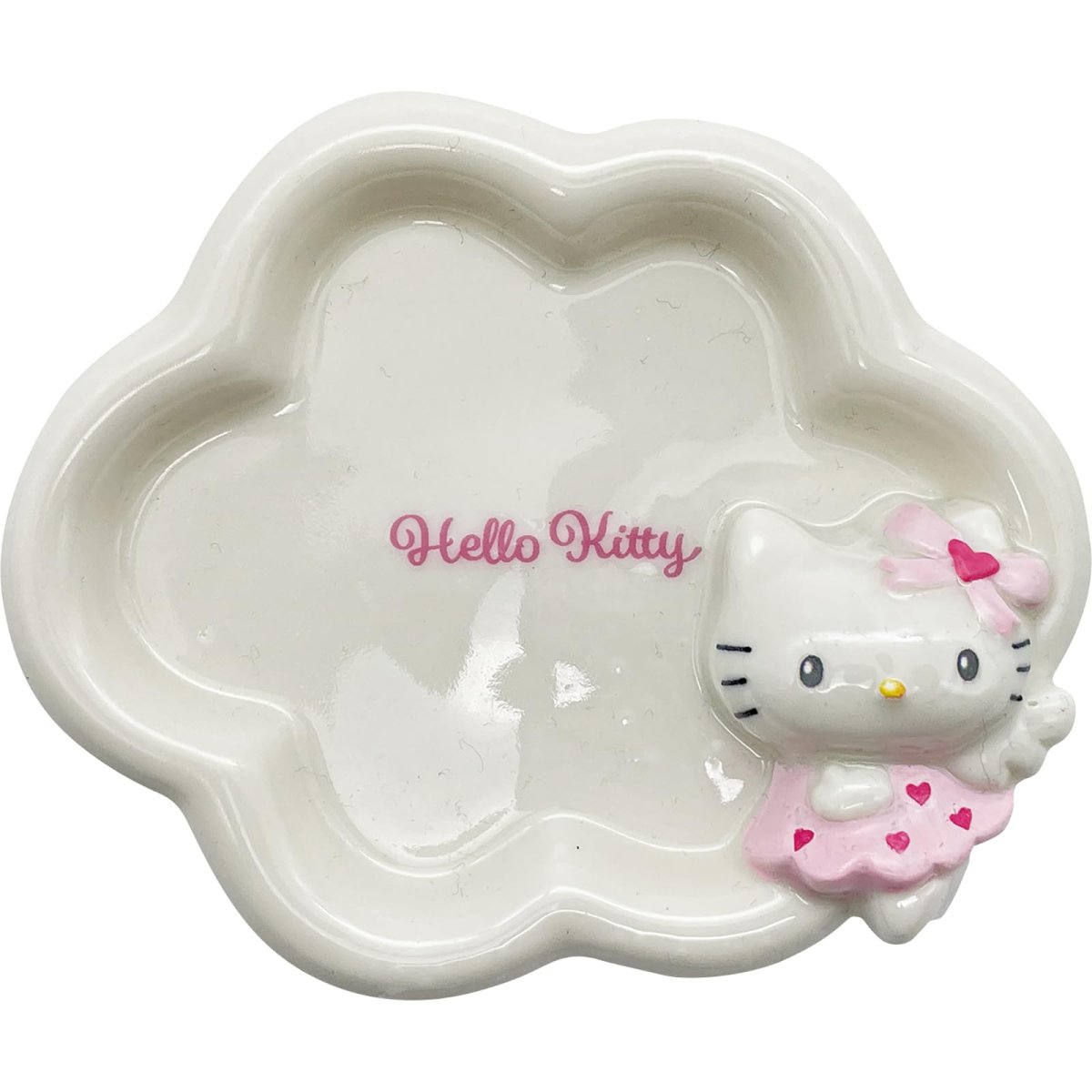 画像1: サンリオ （ＳＡＮＲＩＯ） 「 エンジェル ハローキティ 」 ソープディッシュ 石鹸入れ 約幅１４×１４×４ｃｍ サニタリー キティ グッズ 雑貨 ピンク ＳＡＮ４６５１?２ (1)